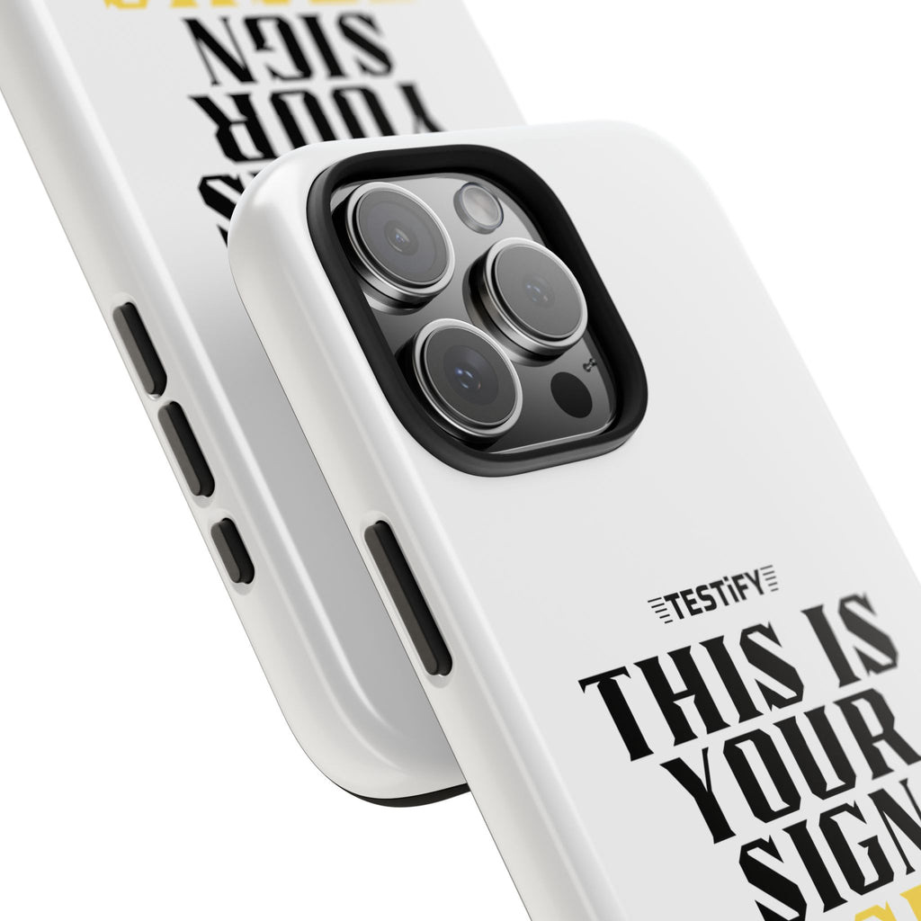 Tough Phone Case — "This Is Your Sign: Jesus Loves You" Christian Faith Phone Cover