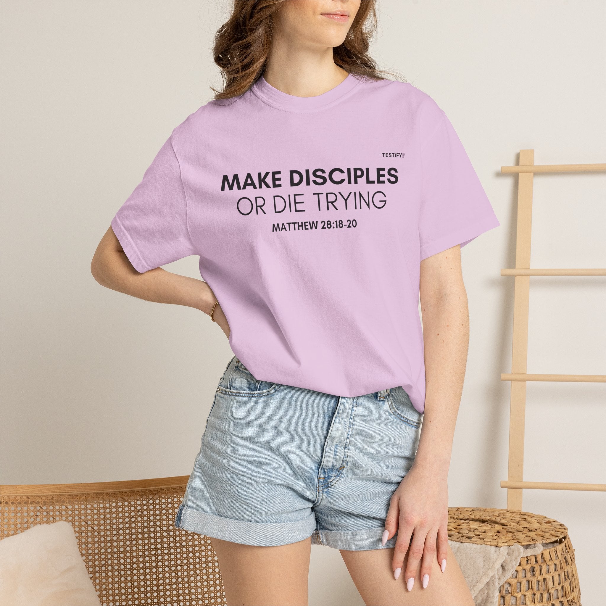 Make Disciples T‑Shirt — "Make Disciples or Die Trying" Christian Faith Tee