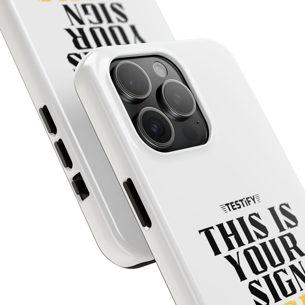 Tough Phone Case — "This Is Your Sign: Jesus Loves You" Christian Faith Phone Cover
