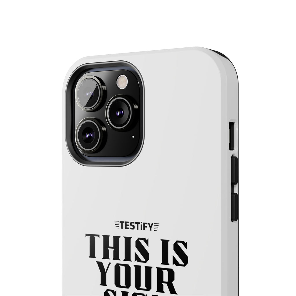 Tough Phone Case — "This Is Your Sign: Jesus Loves You" Christian Faith Phone Cover