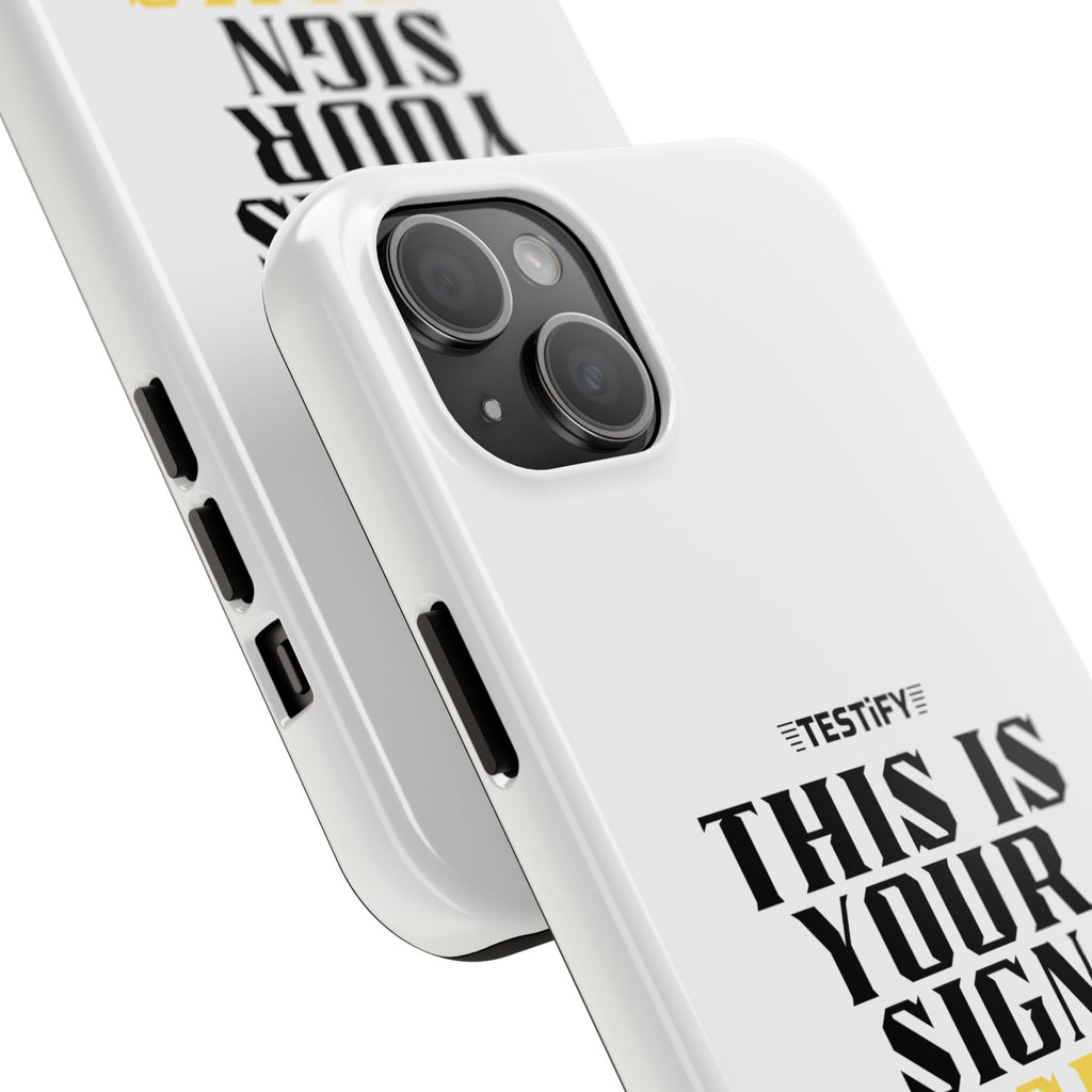 Tough Phone Case — "This Is Your Sign: Jesus Loves You" Christian Faith Phone Cover