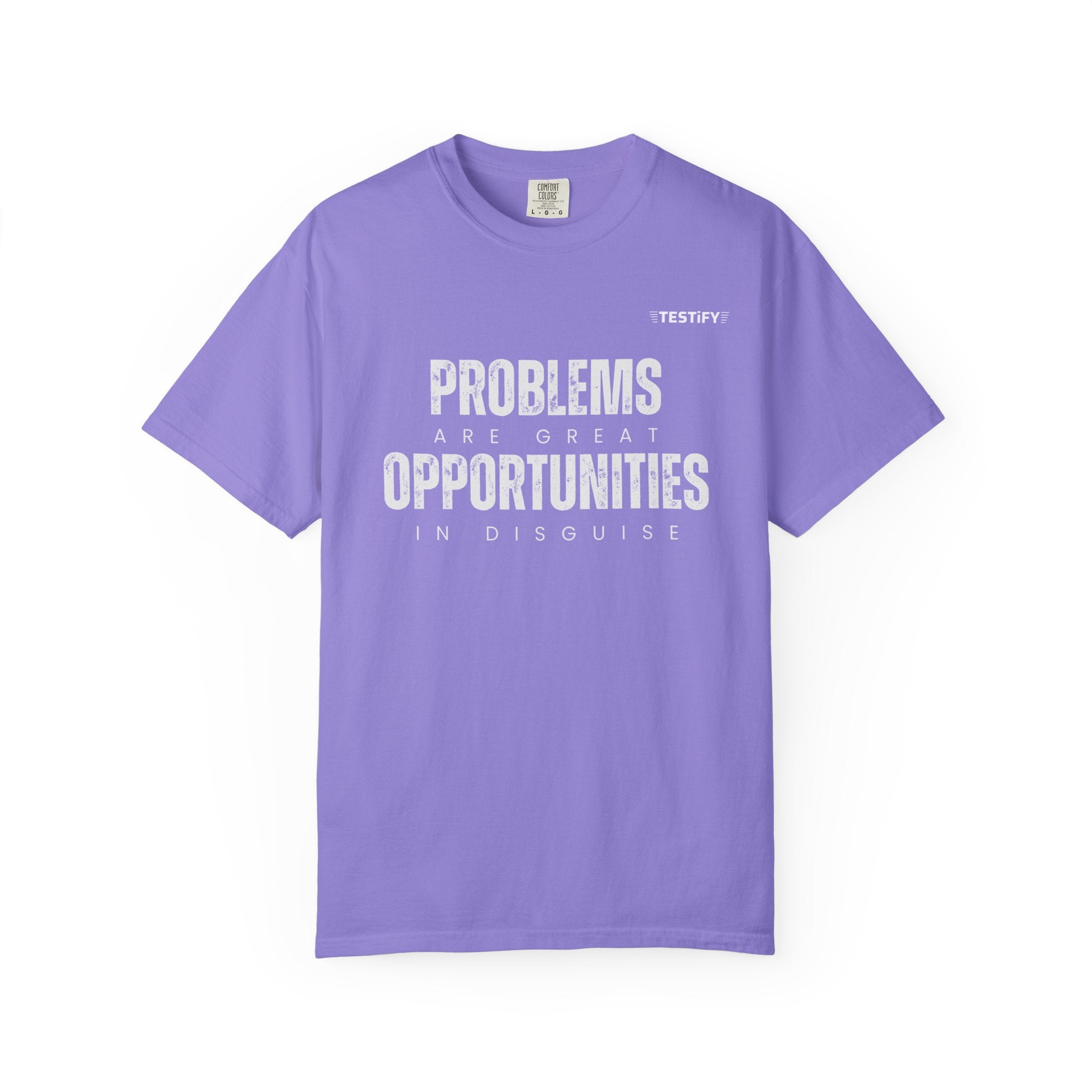 Problems Are Great Opportunities T-Shirt — Inspirational Quote Graphic Tee