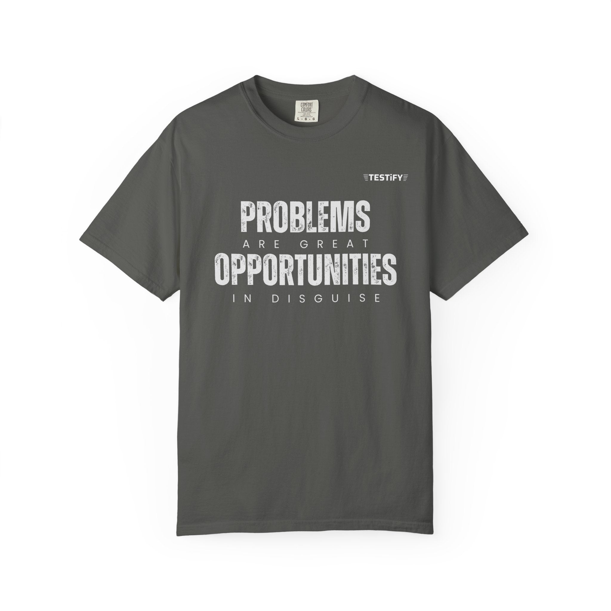 Problems Are Great Opportunities T-Shirt — Inspirational Quote Graphic Tee
