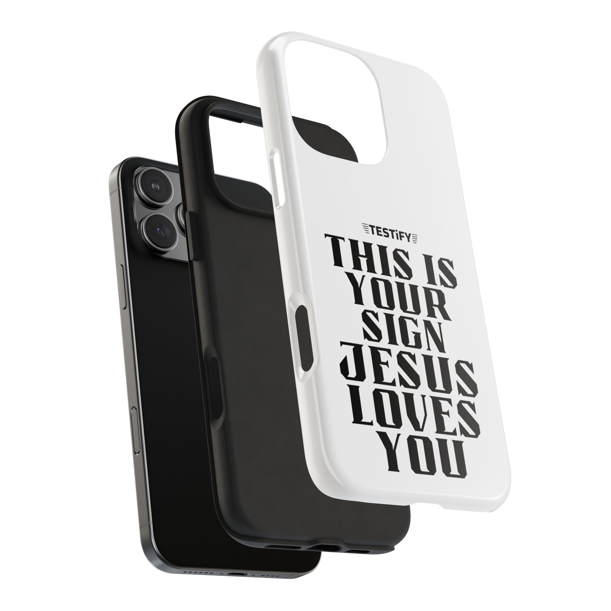 Tough Phone Case — “This Is Your Sign: Jesus Loves You” Christian Protective Cover