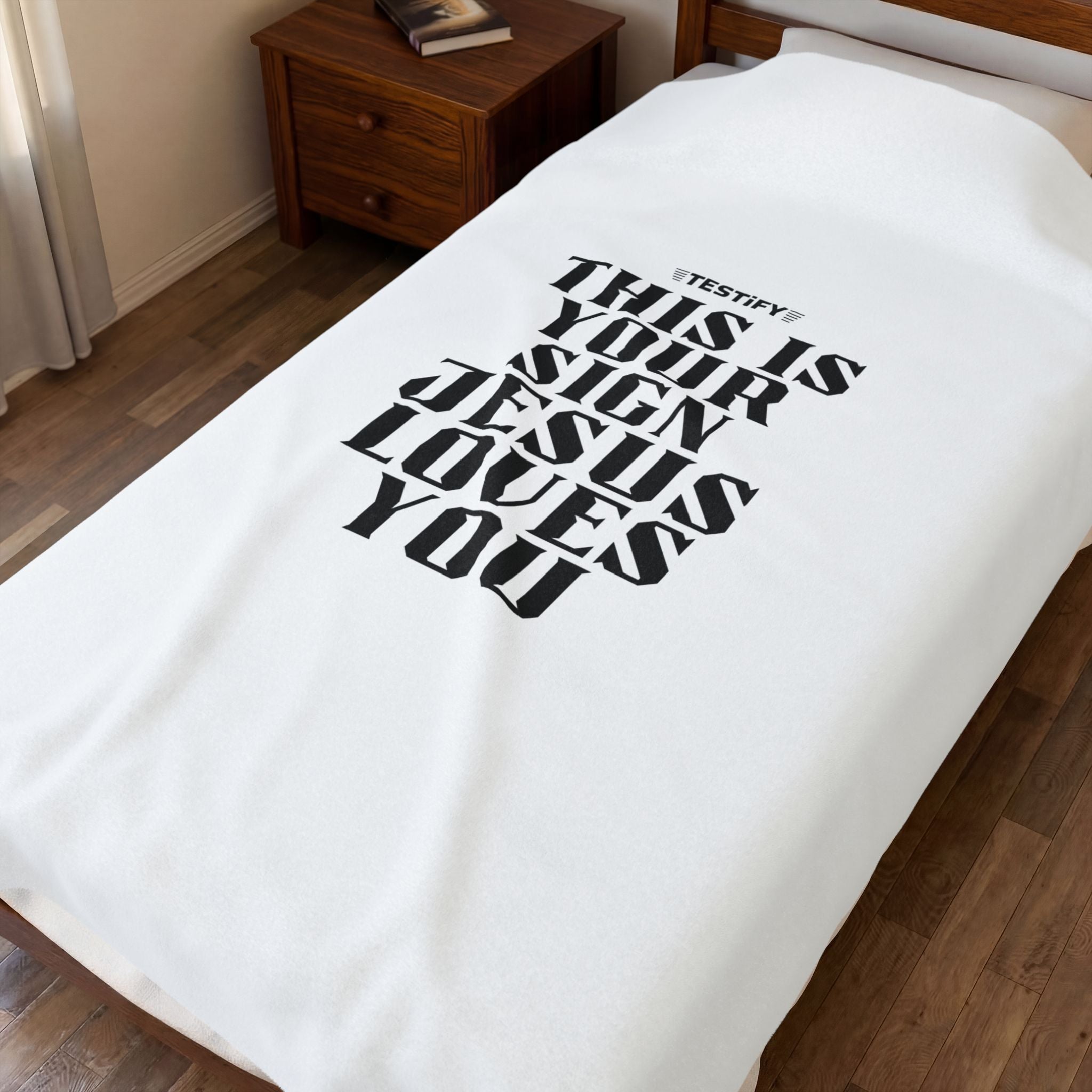 This Is Your Sign Velveteen Plush Blanket