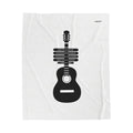 Acoustic Guitar Lyric Velveteen Blanket