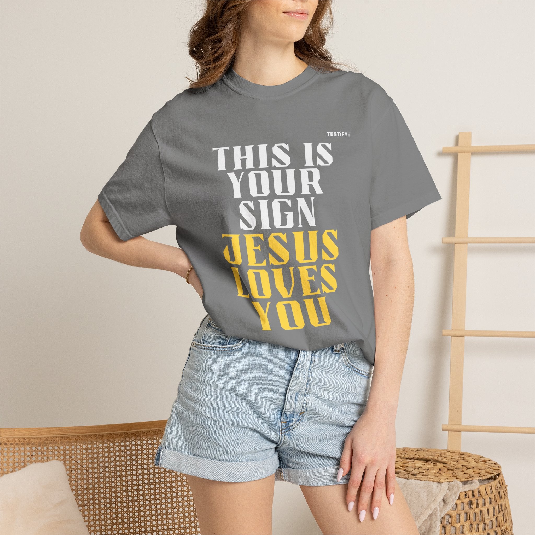 Jesus Loves You Tee — "This Is Your Sign" Christian Message T-Shirt