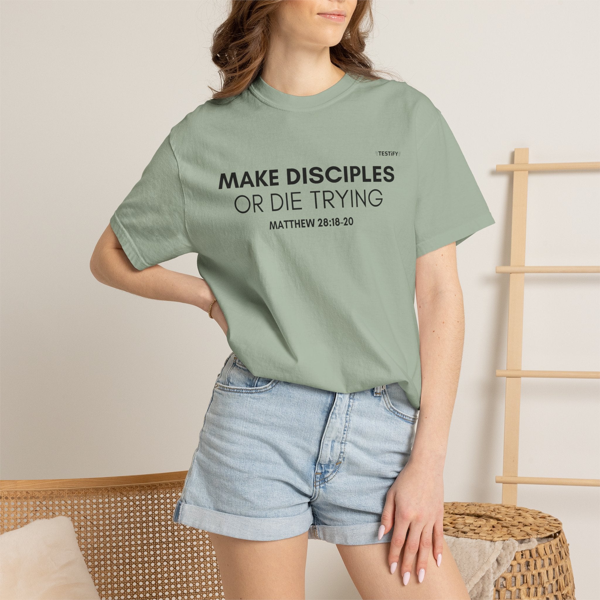 Make Disciples T‑Shirt — "Make Disciples or Die Trying" Christian Faith Tee