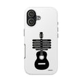 Guitar Quote Tough Phone Case — "Music is the Pleasure" Acoustic Design