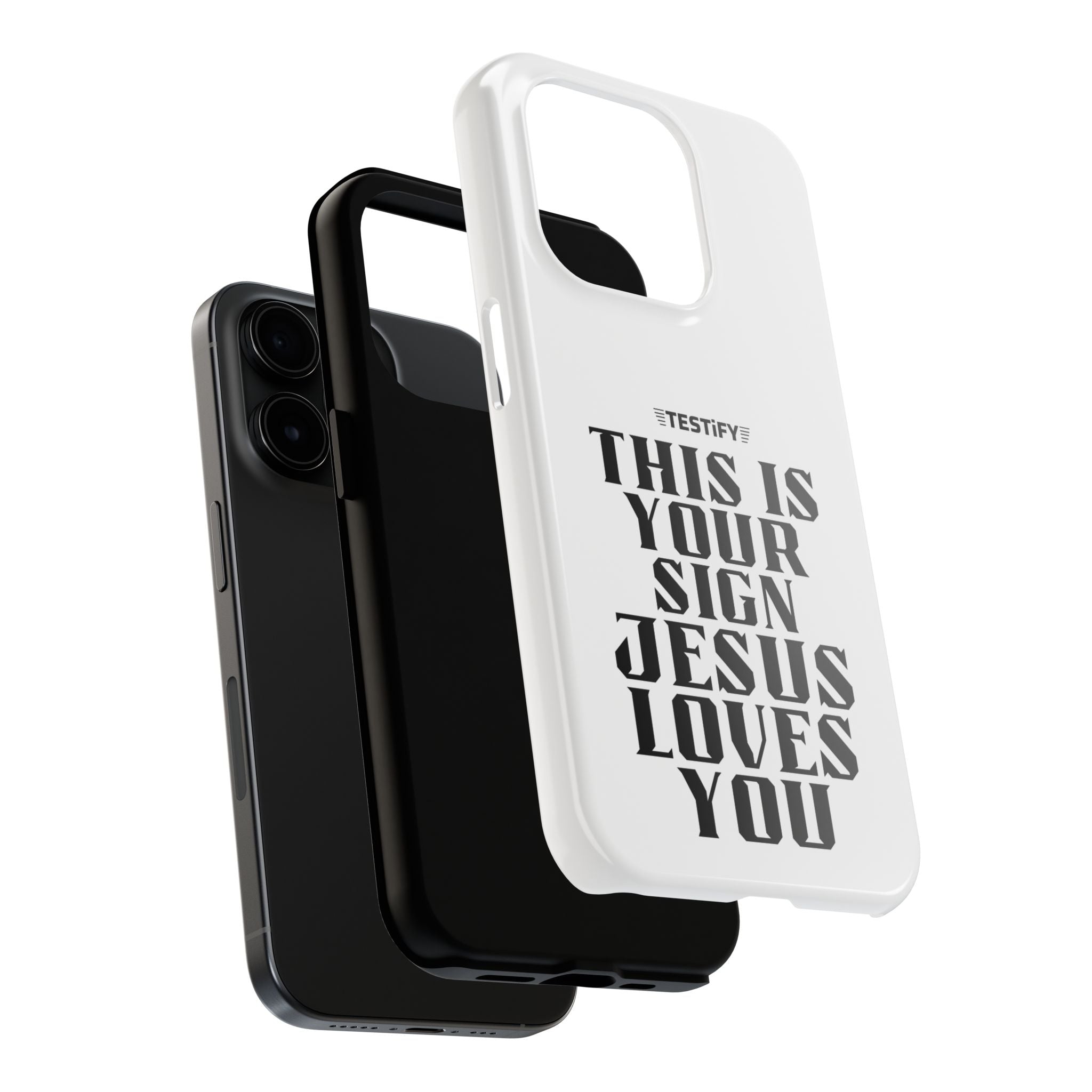 Tough Phone Case — “This Is Your Sign: Jesus Loves You” Christian Protective Cover