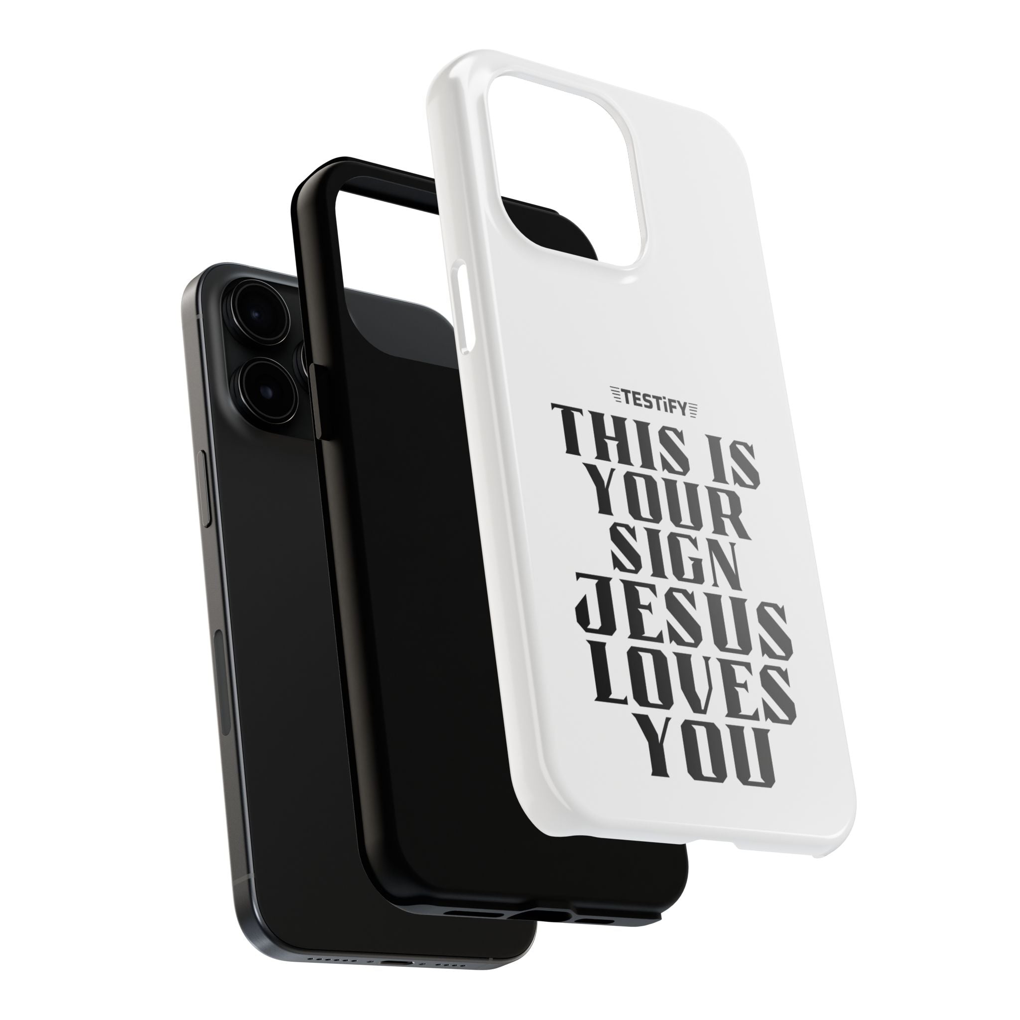 Tough Phone Case — “This Is Your Sign: Jesus Loves You” Christian Protective Cover