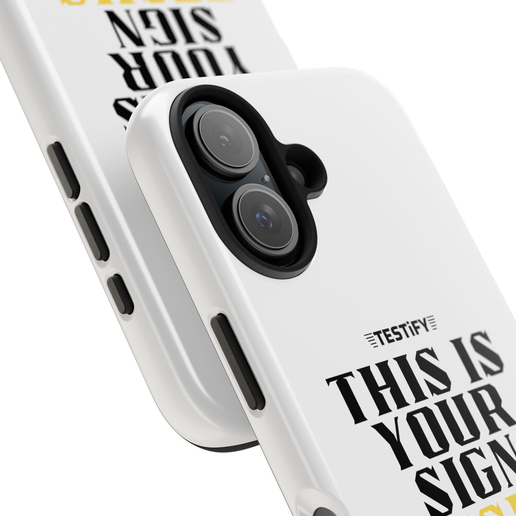 Tough Phone Case — "This Is Your Sign: Jesus Loves You" Christian Faith Phone Cover