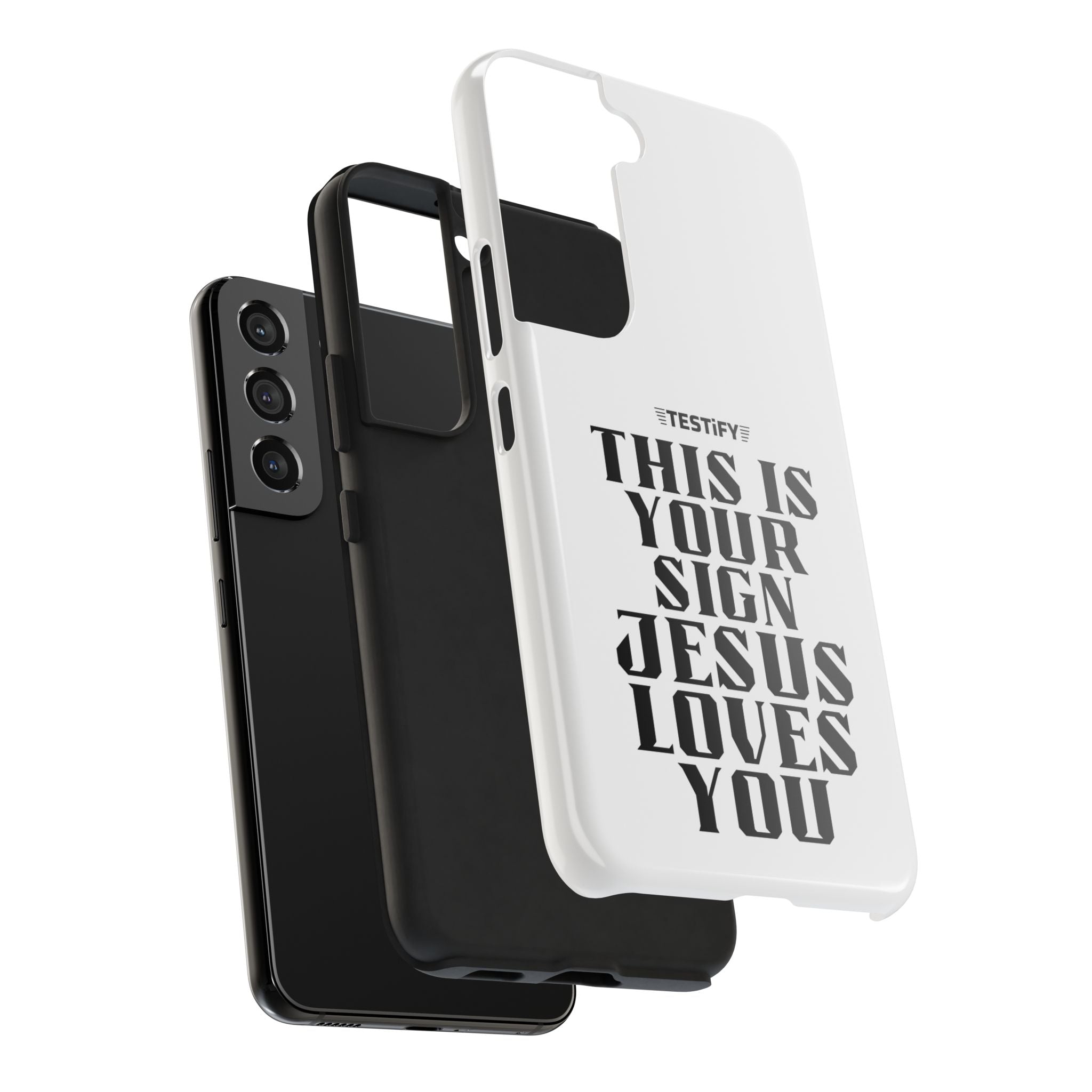 Tough Phone Case — “This Is Your Sign: Jesus Loves You” Christian Protective Cover