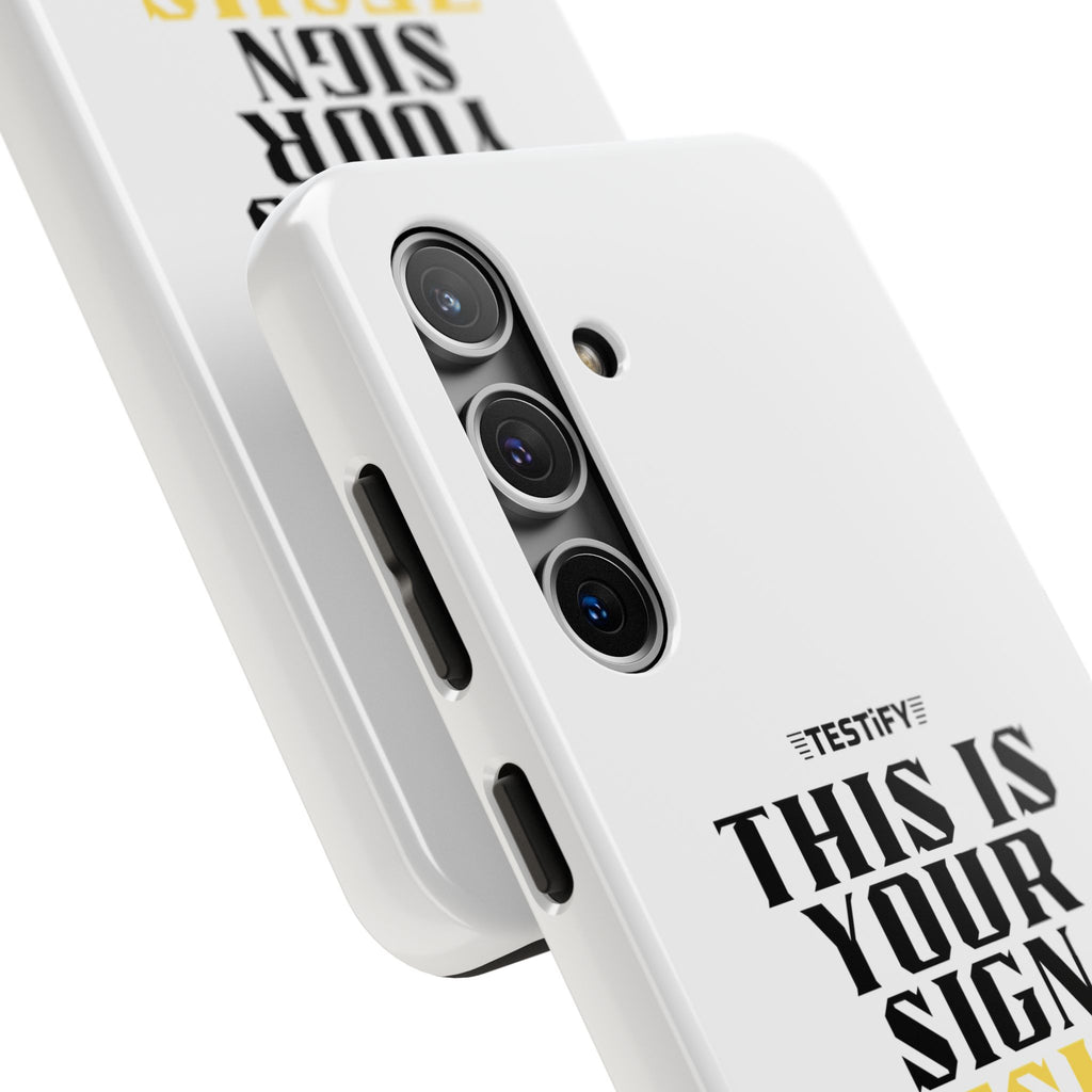 Tough Phone Case — "This Is Your Sign: Jesus Loves You" Christian Faith Phone Cover