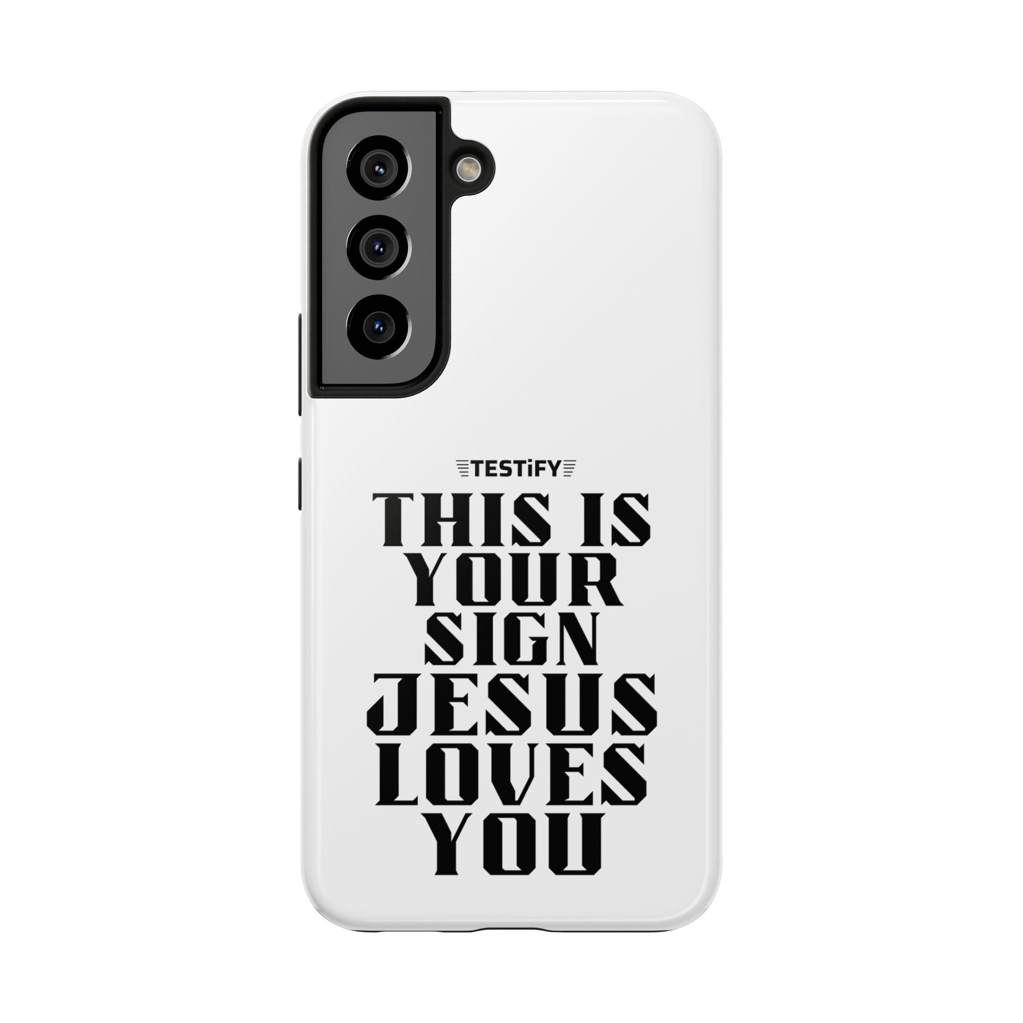 Tough Phone Case — “This Is Your Sign: Jesus Loves You” Christian Protective Cover