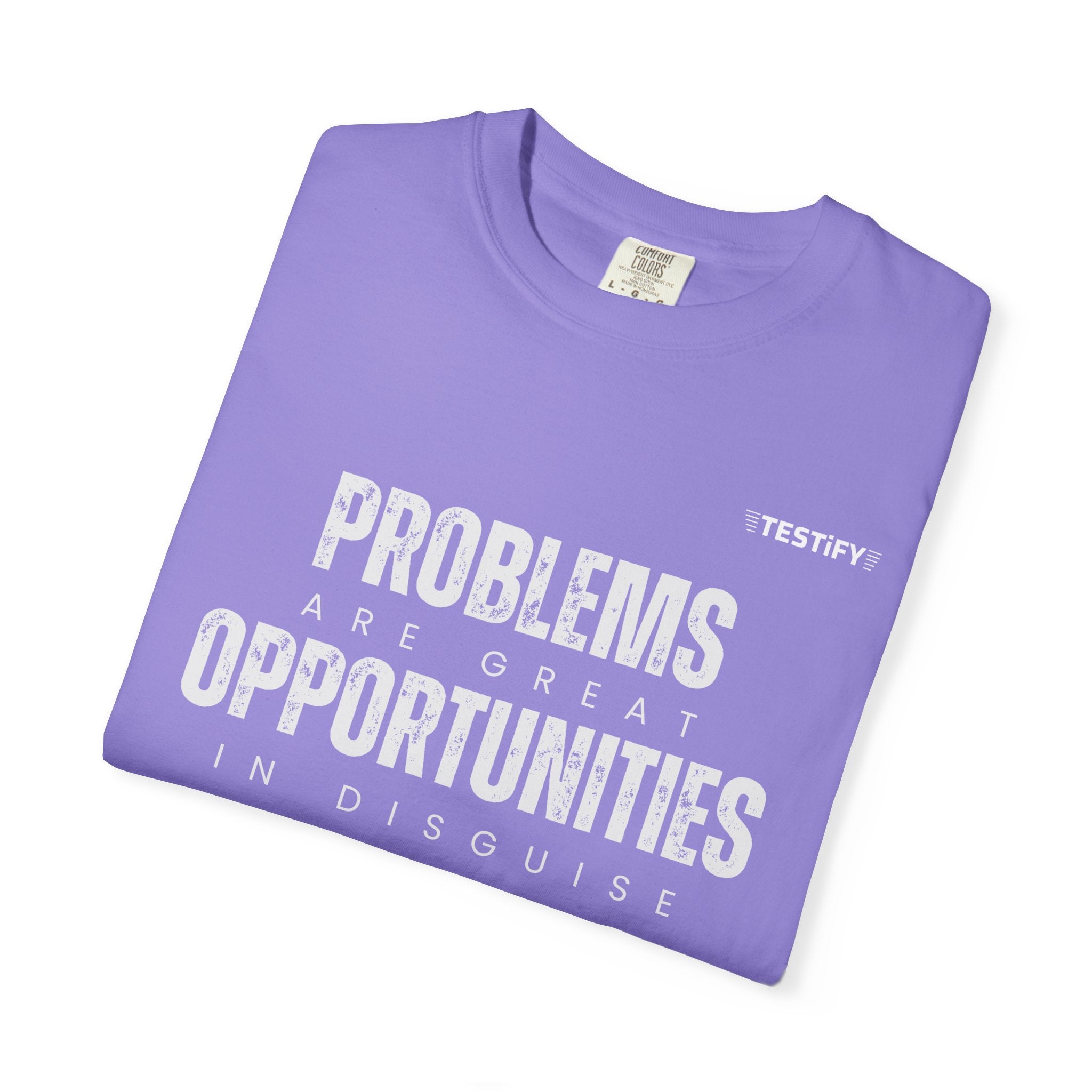 Problems Are Great Opportunities T-Shirt — Inspirational Quote Graphic Tee