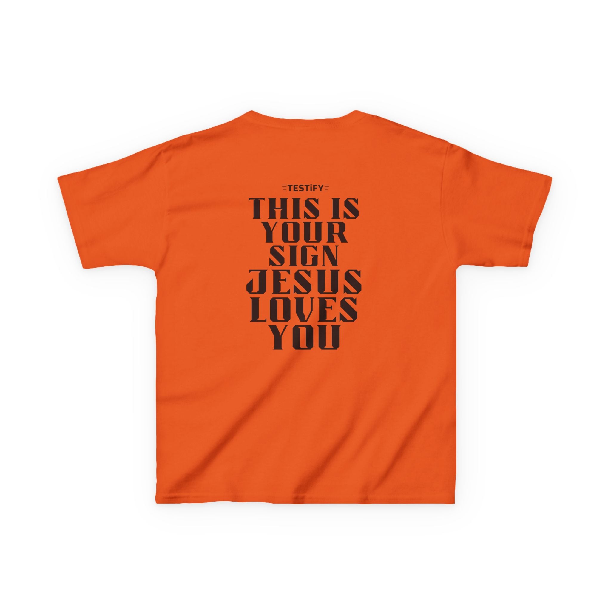 Kids T-Shirt — "This Is Your Sign: Jesus Loves You" Faith Graphic Tee