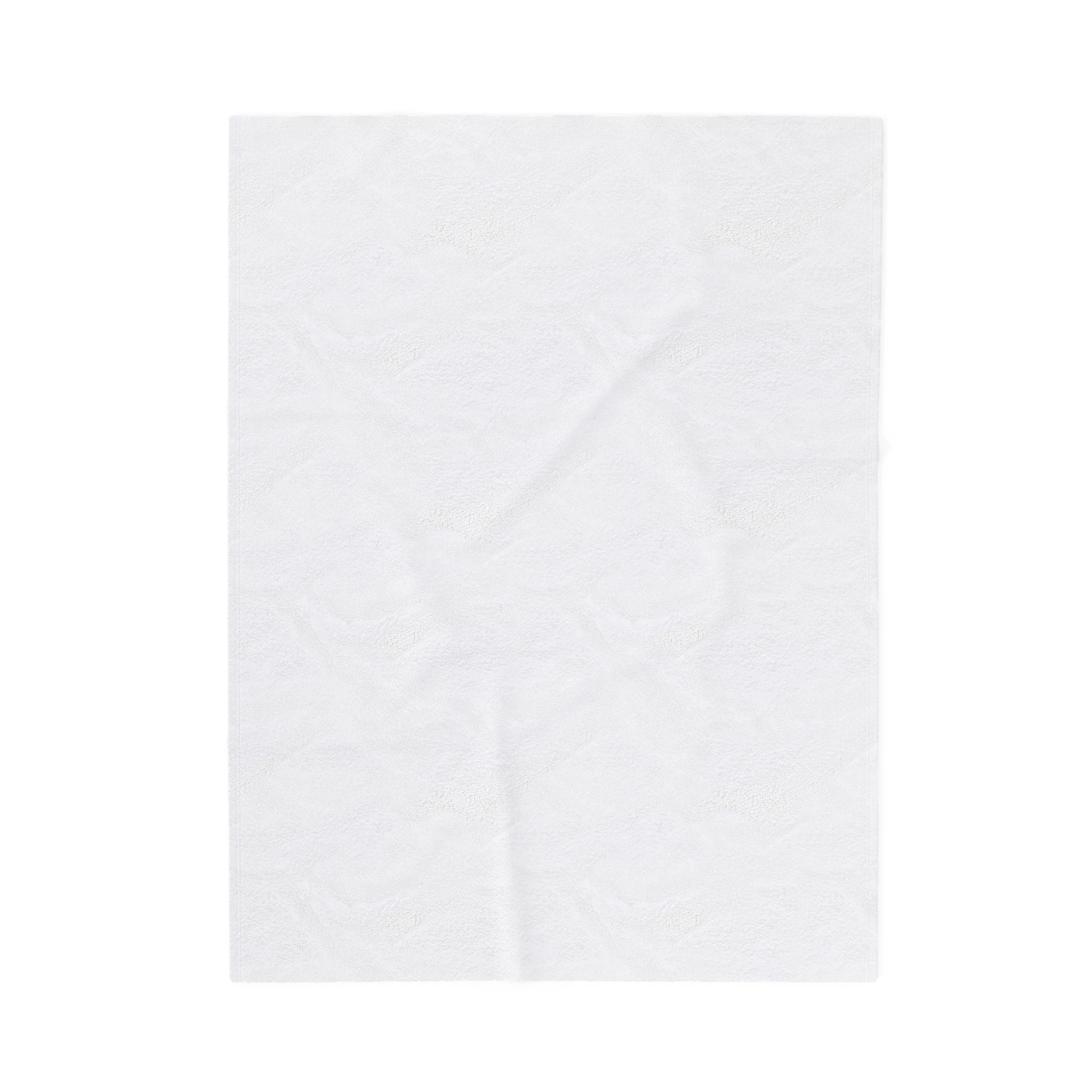 Plush Blanket — Red Heart “Love God Love People” Velveteen Throw