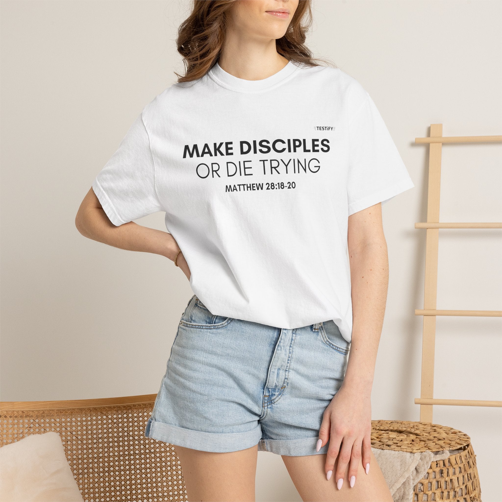 Make Disciples T‑Shirt — "Make Disciples or Die Trying" Christian Faith Tee