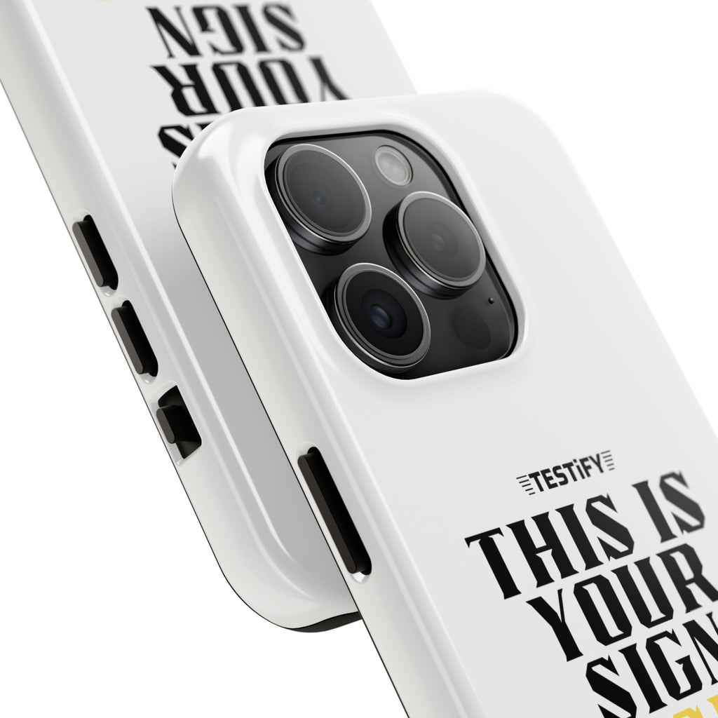 Tough Phone Case — "This Is Your Sign: Jesus Loves You" Christian Faith Phone Cover