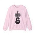 Guitar Skeleton Crewneck Sweatshirt — Modern Acoustic Music Tee
