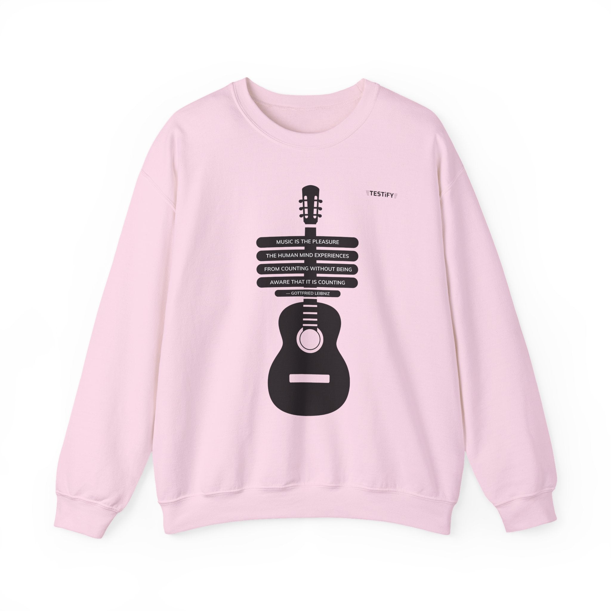 Guitar Skeleton Crewneck Sweatshirt — Modern Acoustic Music Tee