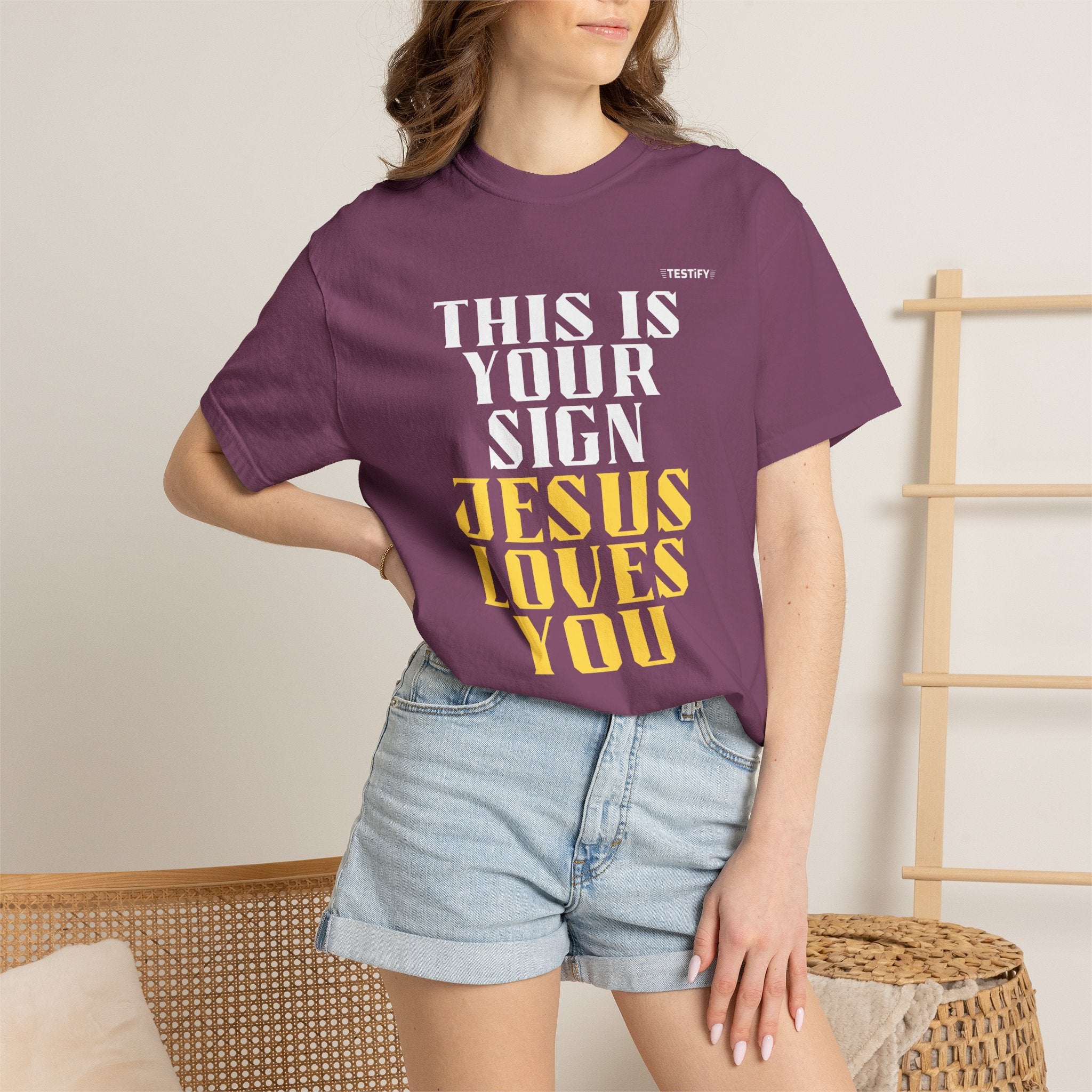 Jesus Loves You Tee — "This Is Your Sign" Christian Message T-Shirt
