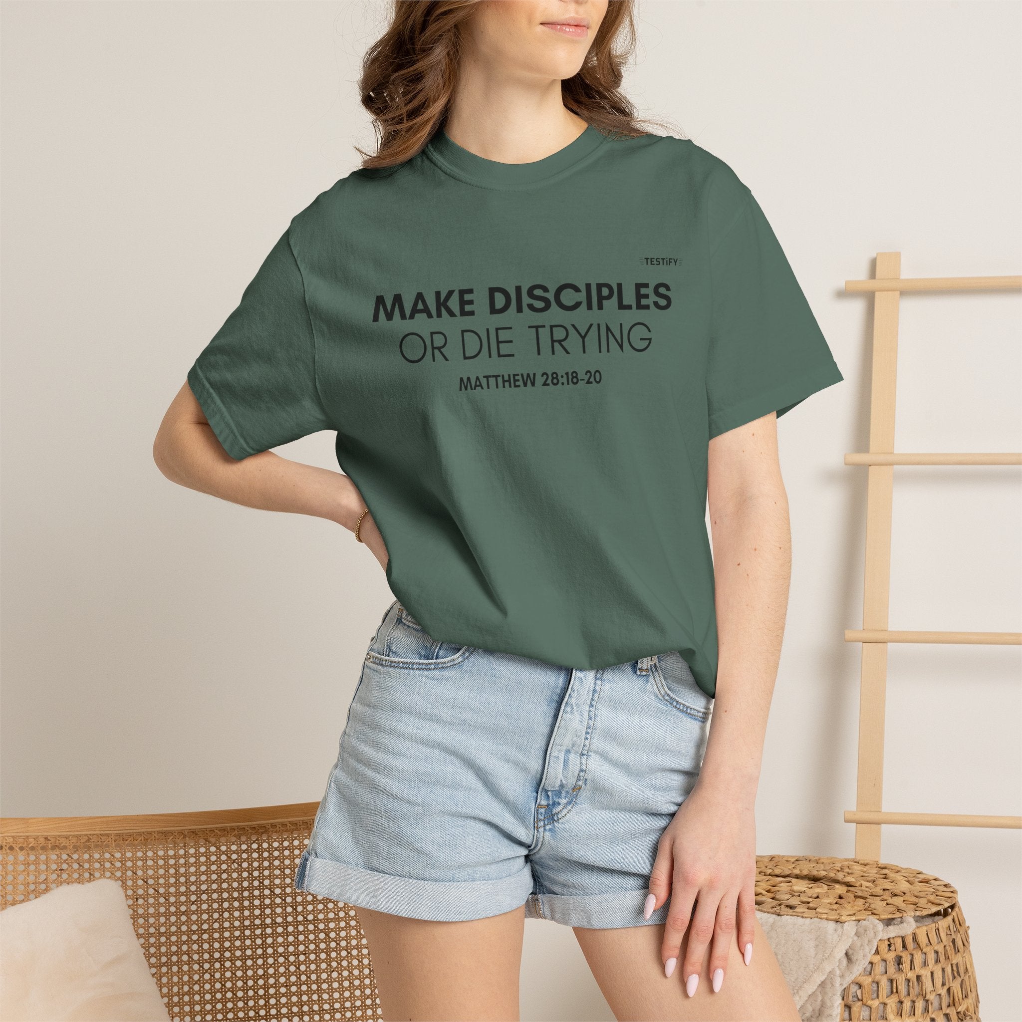 Make Disciples T‑Shirt — "Make Disciples or Die Trying" Christian Faith Tee