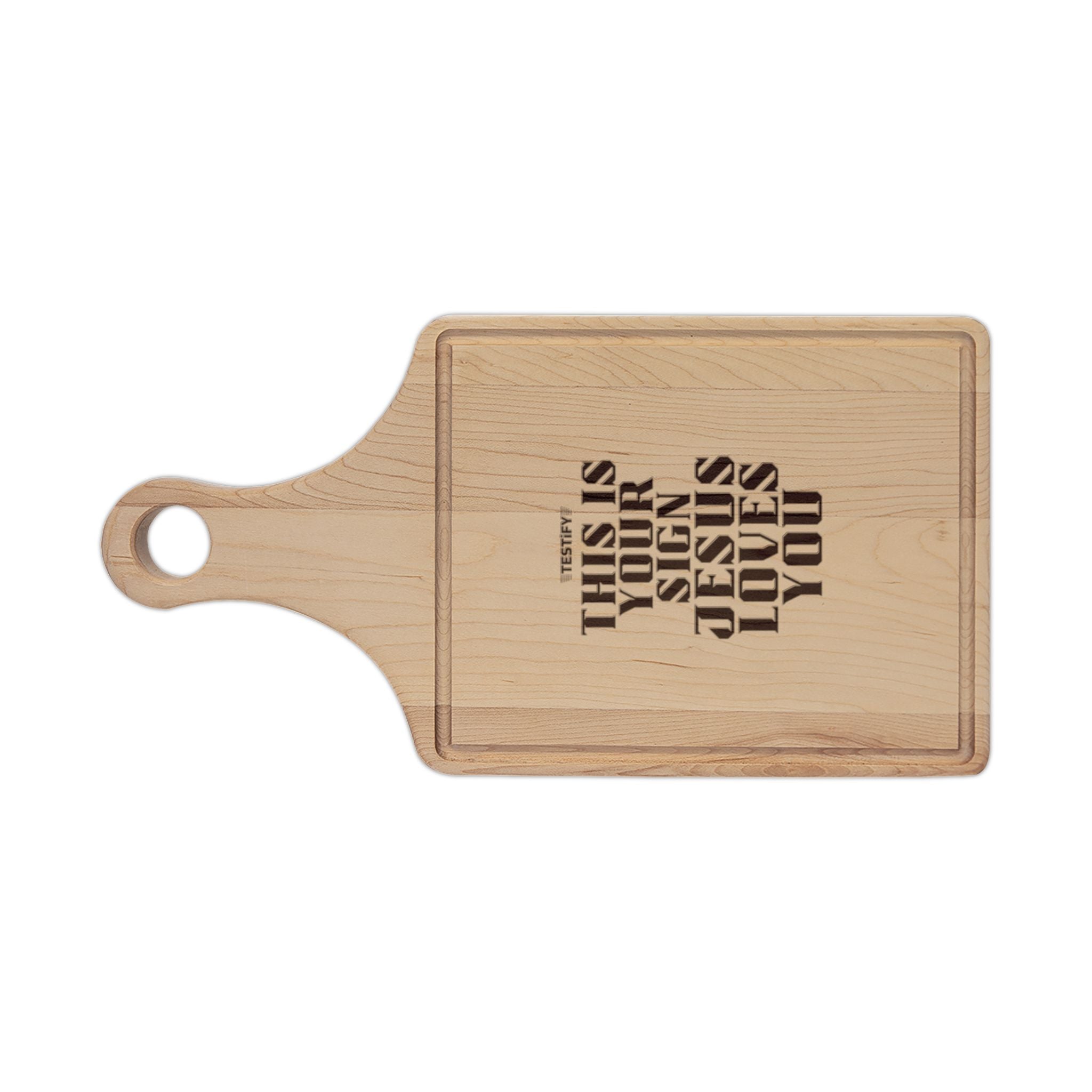 Engraved Wooden Cutting Board — "This Is Where I Keep You"