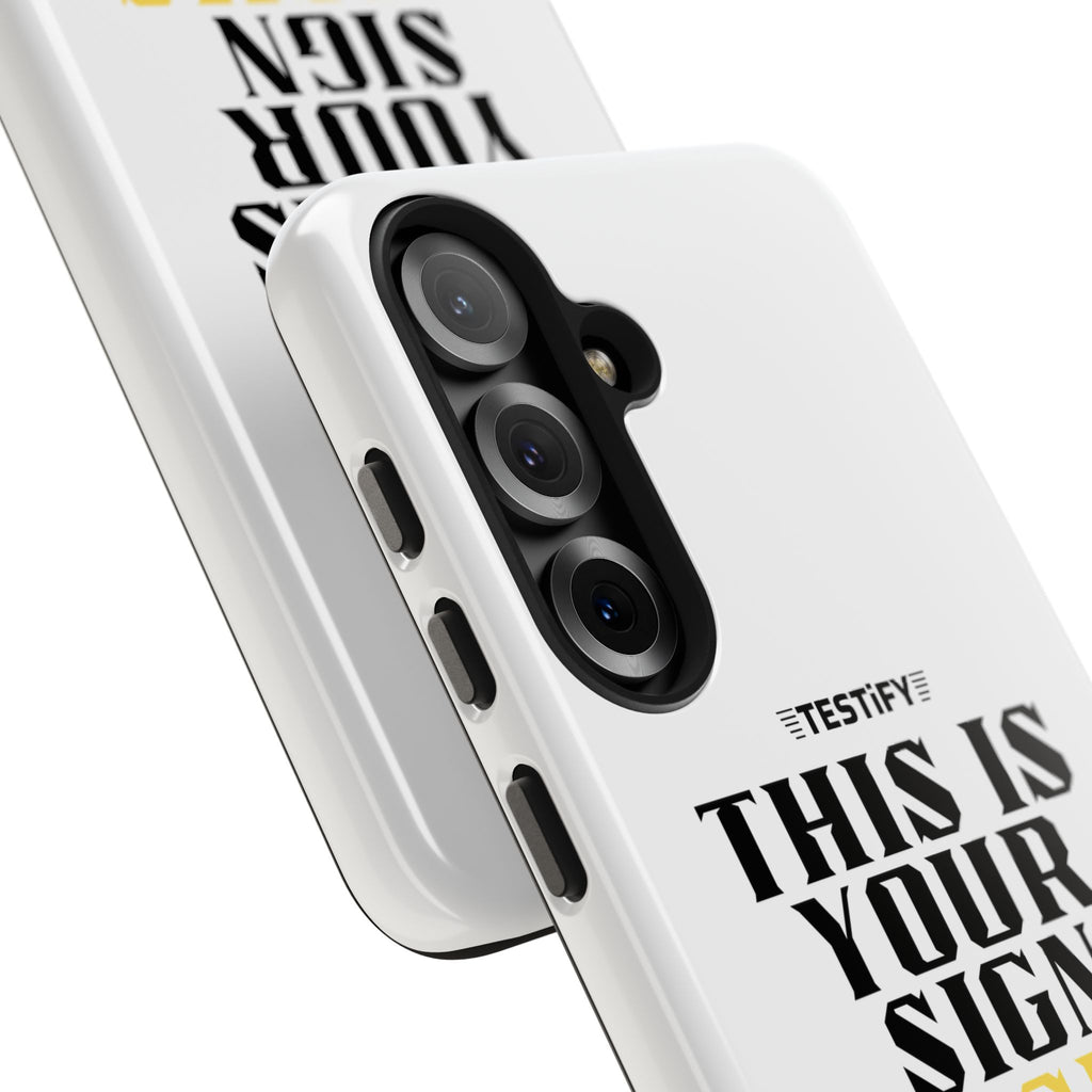 Tough Phone Case — "This Is Your Sign: Jesus Loves You" Christian Faith Phone Cover