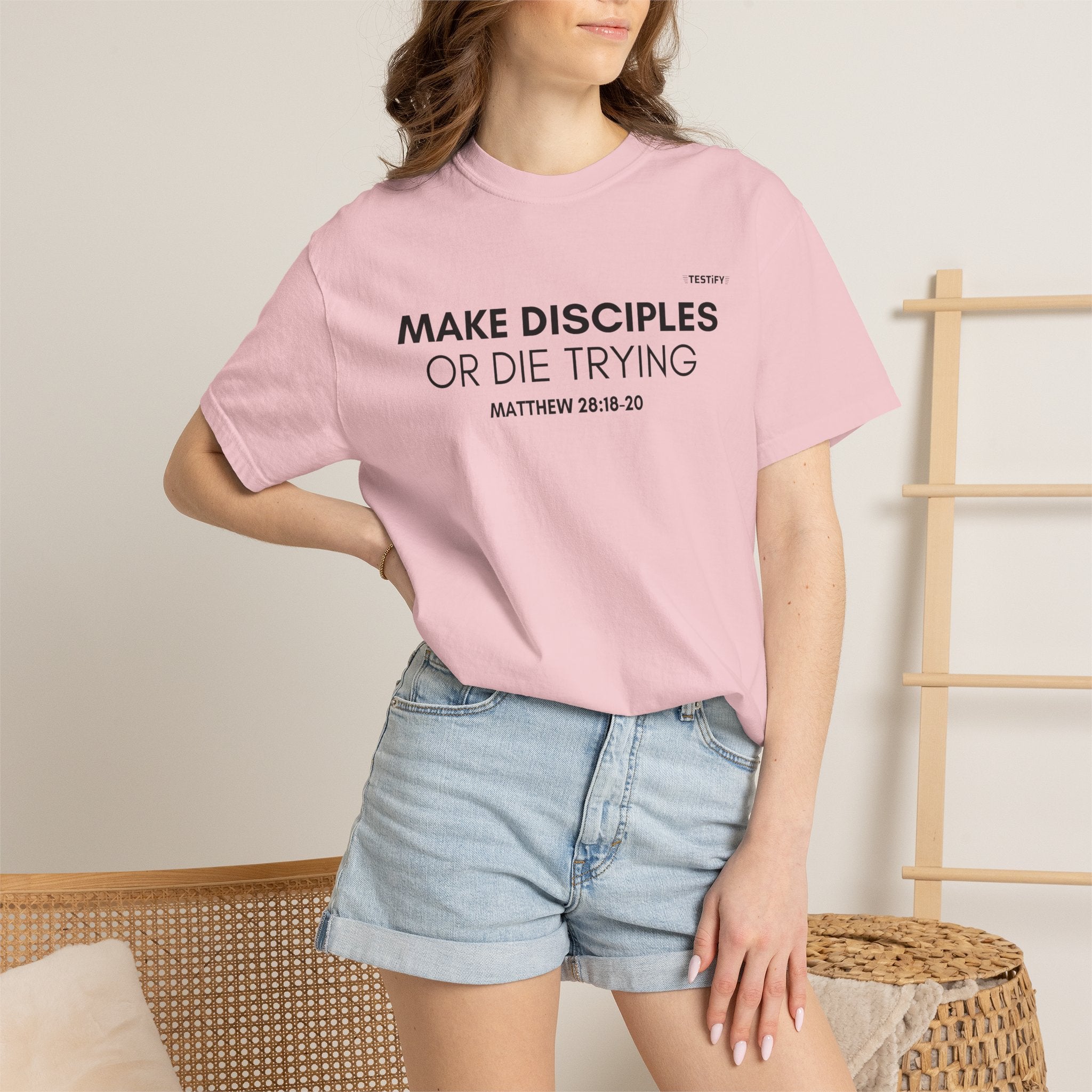Make Disciples T‑Shirt — "Make Disciples or Die Trying" Christian Faith Tee