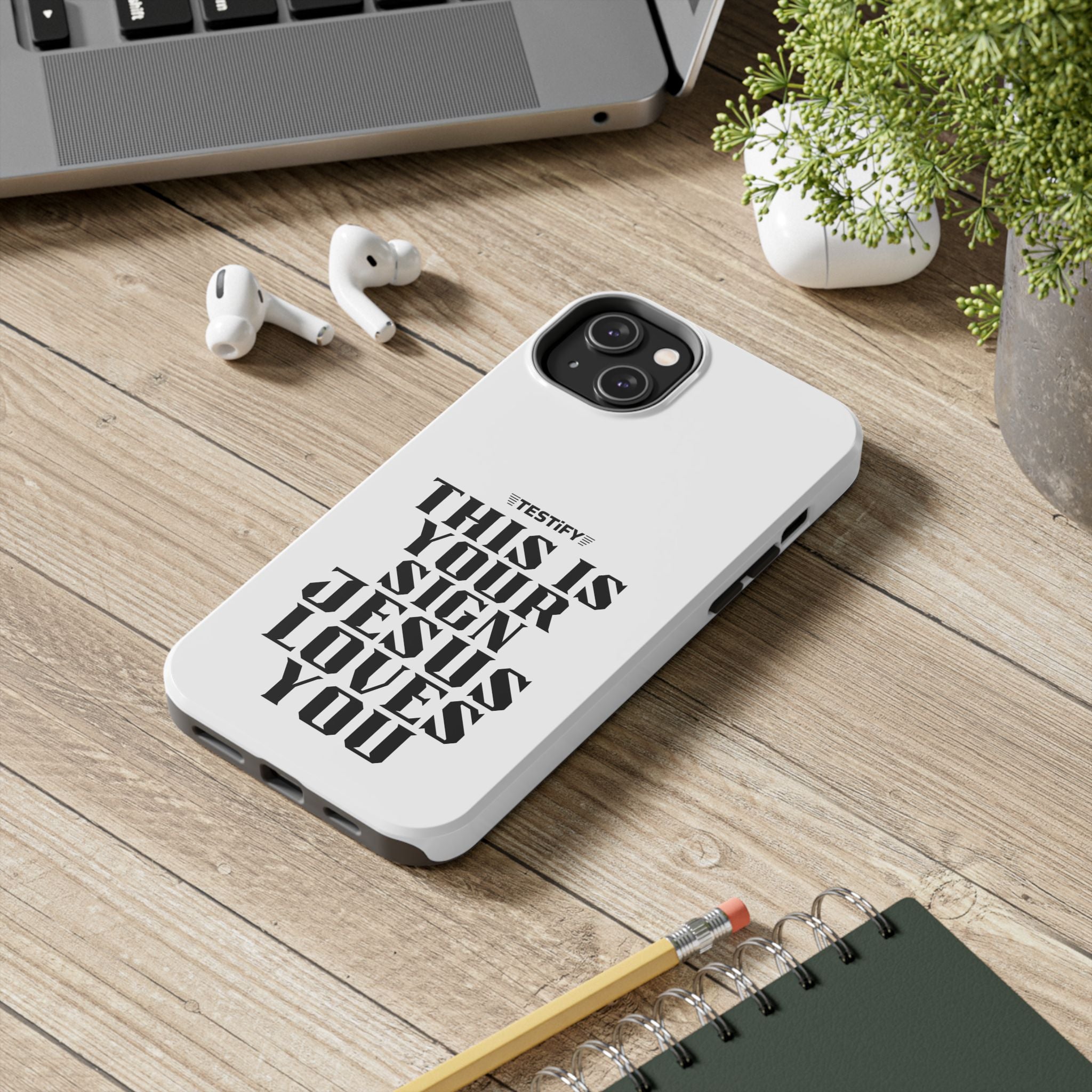 Tough Phone Case — “This Is Your Sign: Jesus Loves You” Christian Protective Cover
