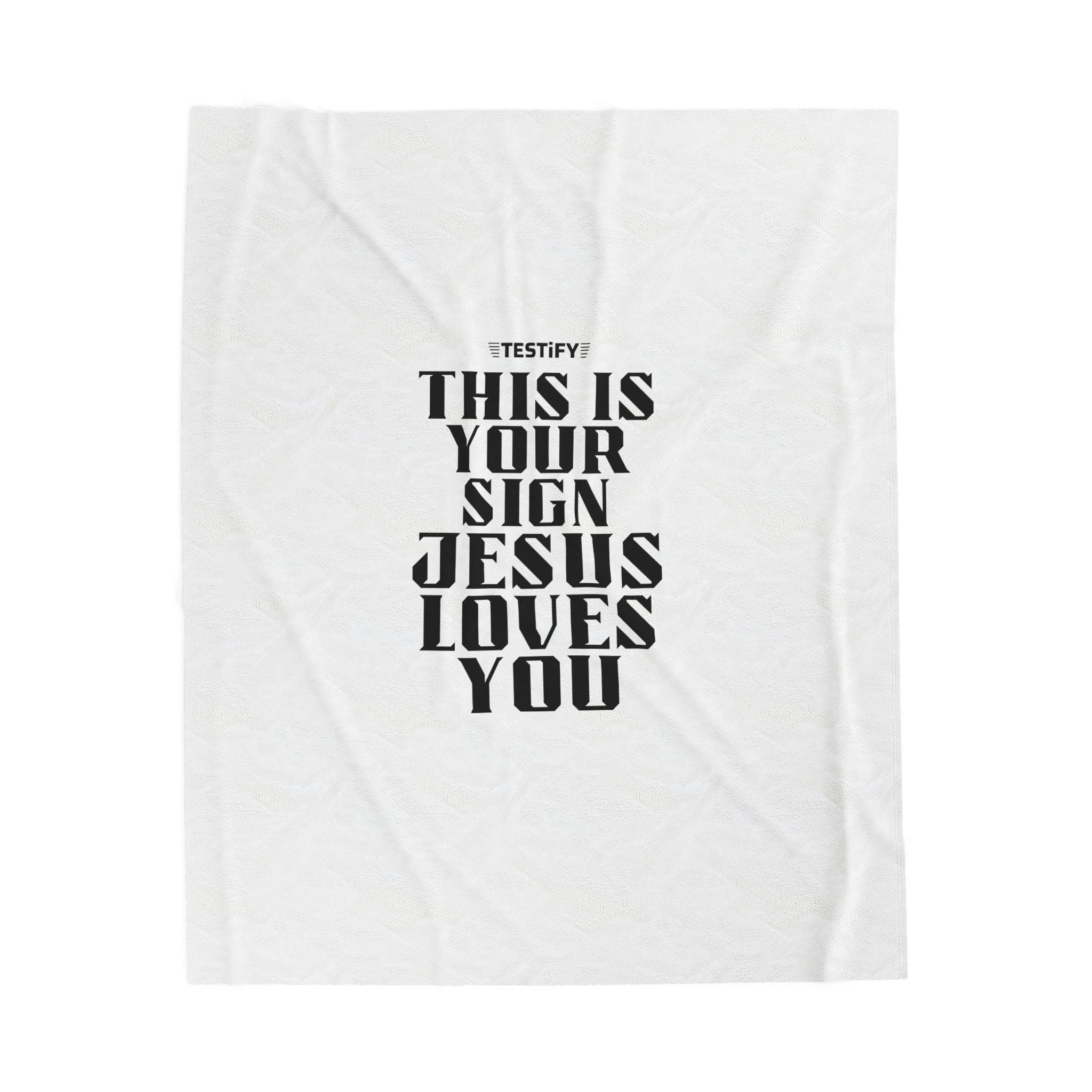 This Is Your Sign Velveteen Plush Blanket
