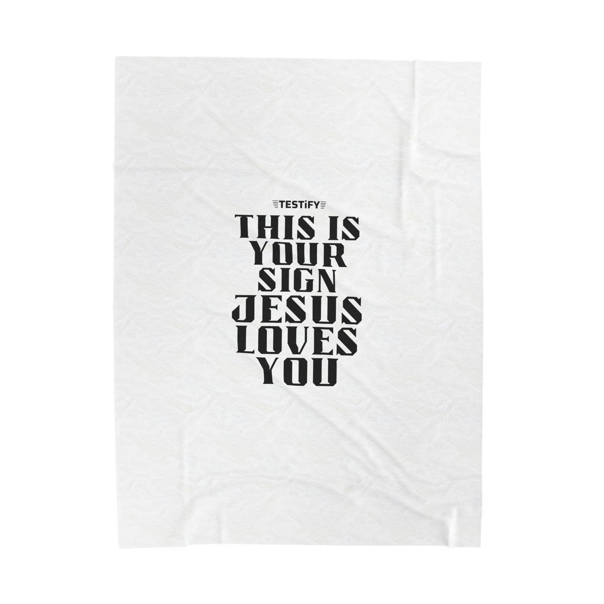 This Is Your Sign Velveteen Plush Blanket