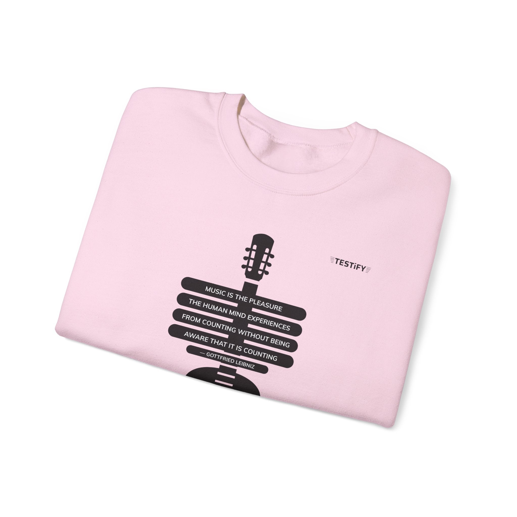 Guitar Skeleton Crewneck Sweatshirt — Modern Acoustic Music Tee
