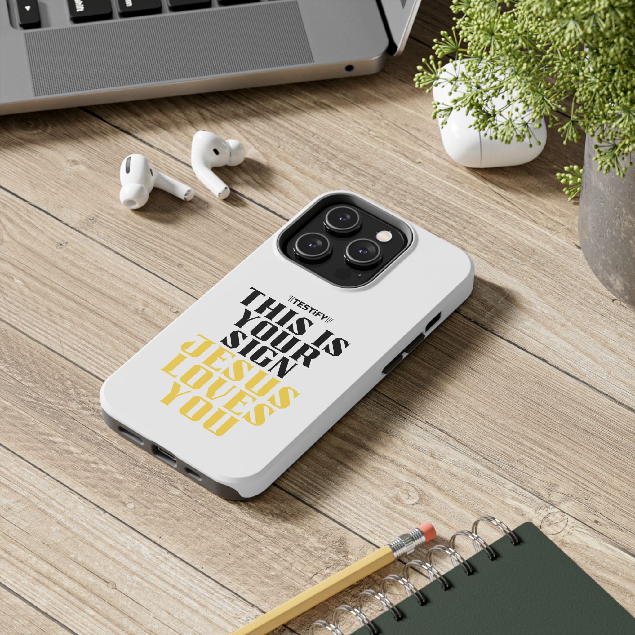Tough Phone Case — "This Is Your Sign: Jesus Loves You" Christian Faith Phone Cover