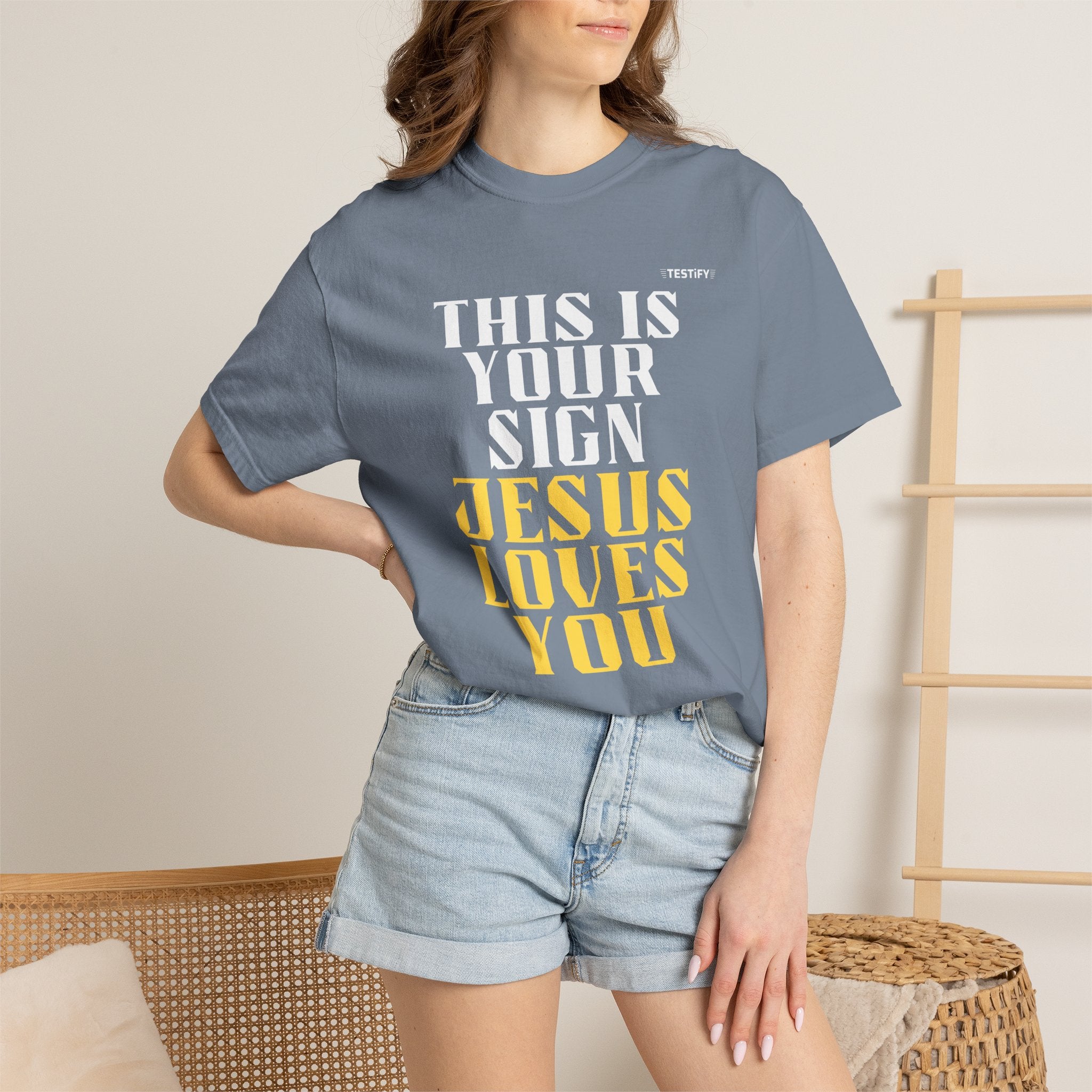 Jesus Loves You Tee — "This Is Your Sign" Christian Message T-Shirt