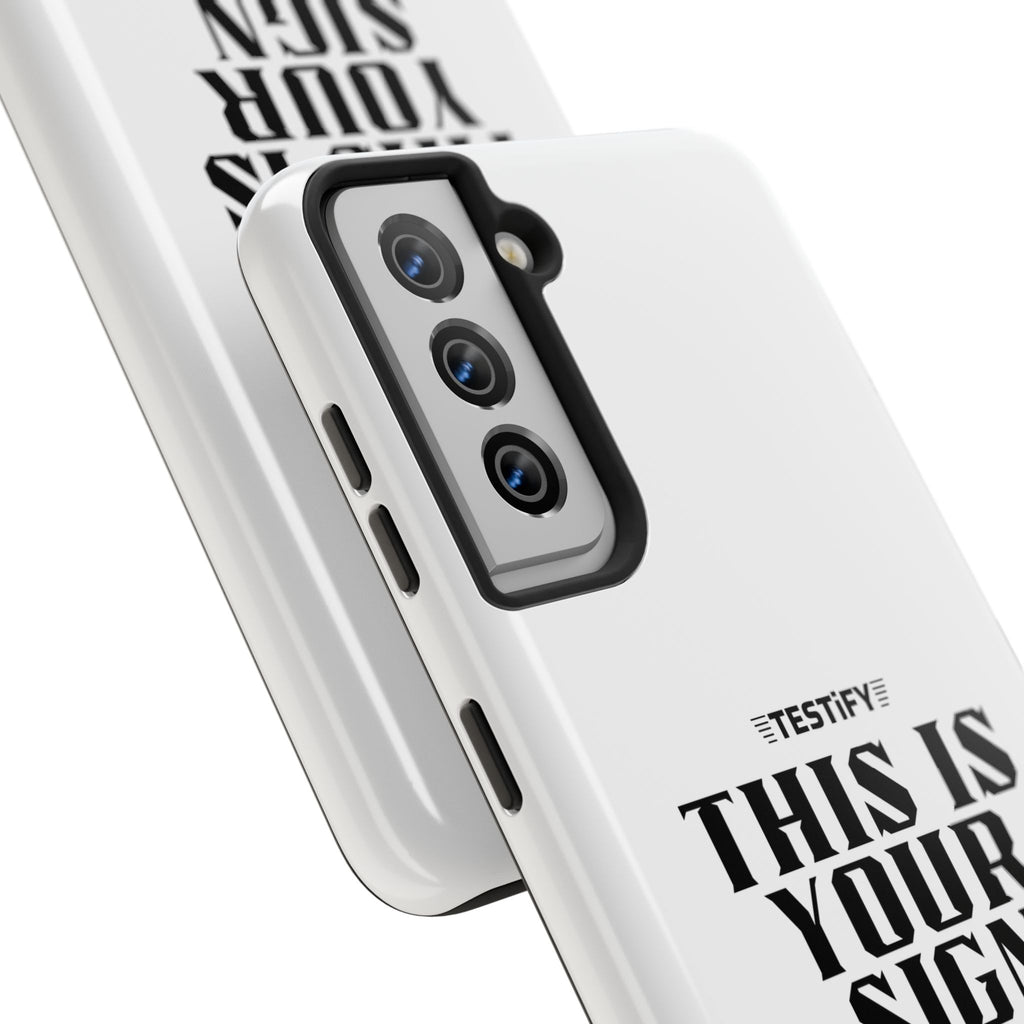 Tough Phone Case — “This Is Your Sign: Jesus Loves You” Christian Protective Cover
