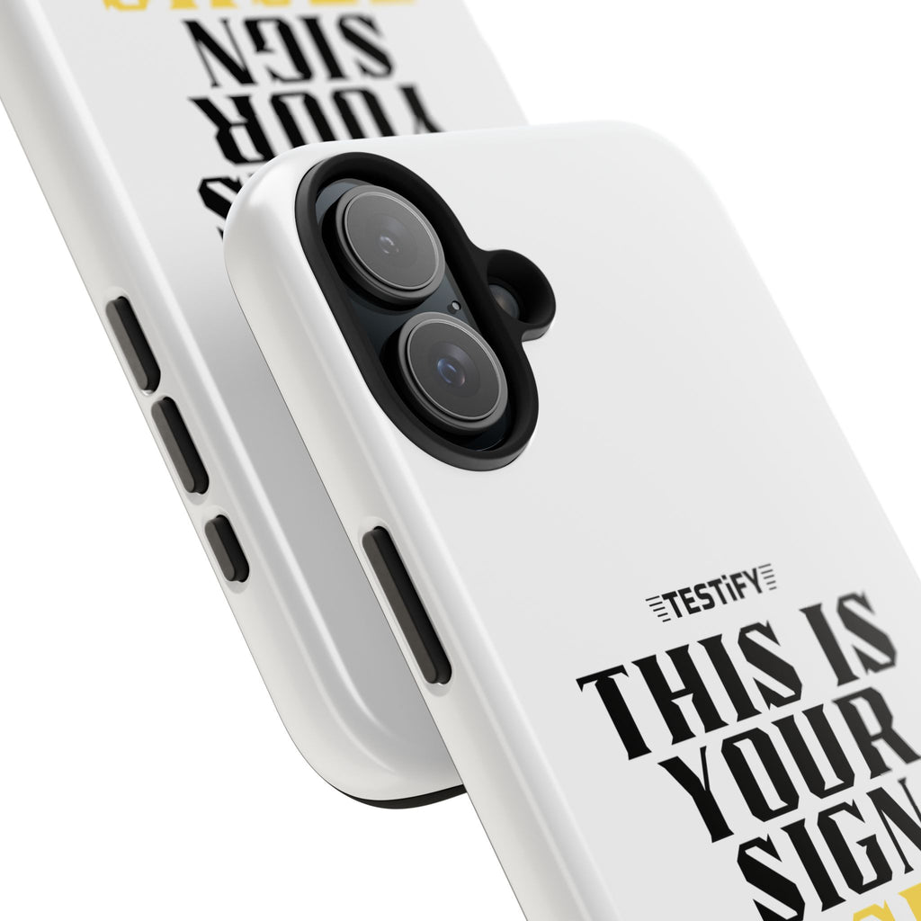 Tough Phone Case — "This Is Your Sign: Jesus Loves You" Christian Faith Phone Cover