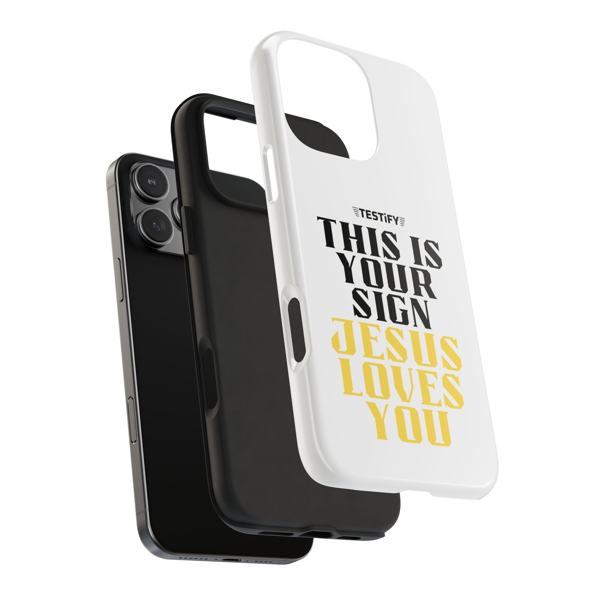 Tough Phone Case — "This Is Your Sign: Jesus Loves You" Christian Faith Phone Cover