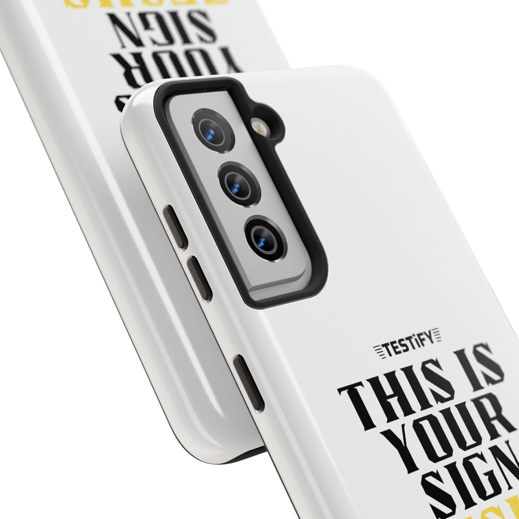 Tough Phone Case — "This Is Your Sign: Jesus Loves You" Christian Faith Phone Cover