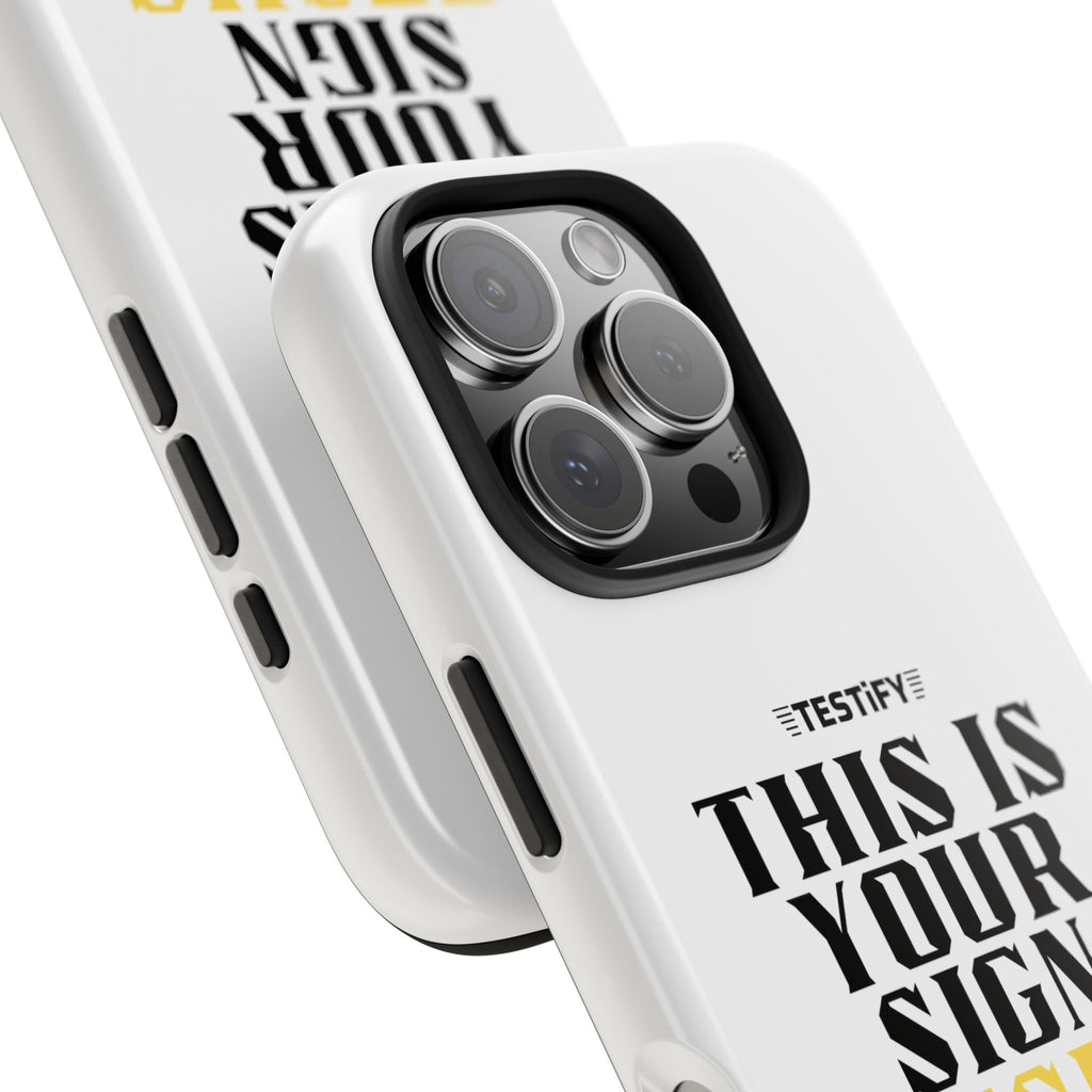 Tough Phone Case — "This Is Your Sign: Jesus Loves You" Christian Faith Phone Cover