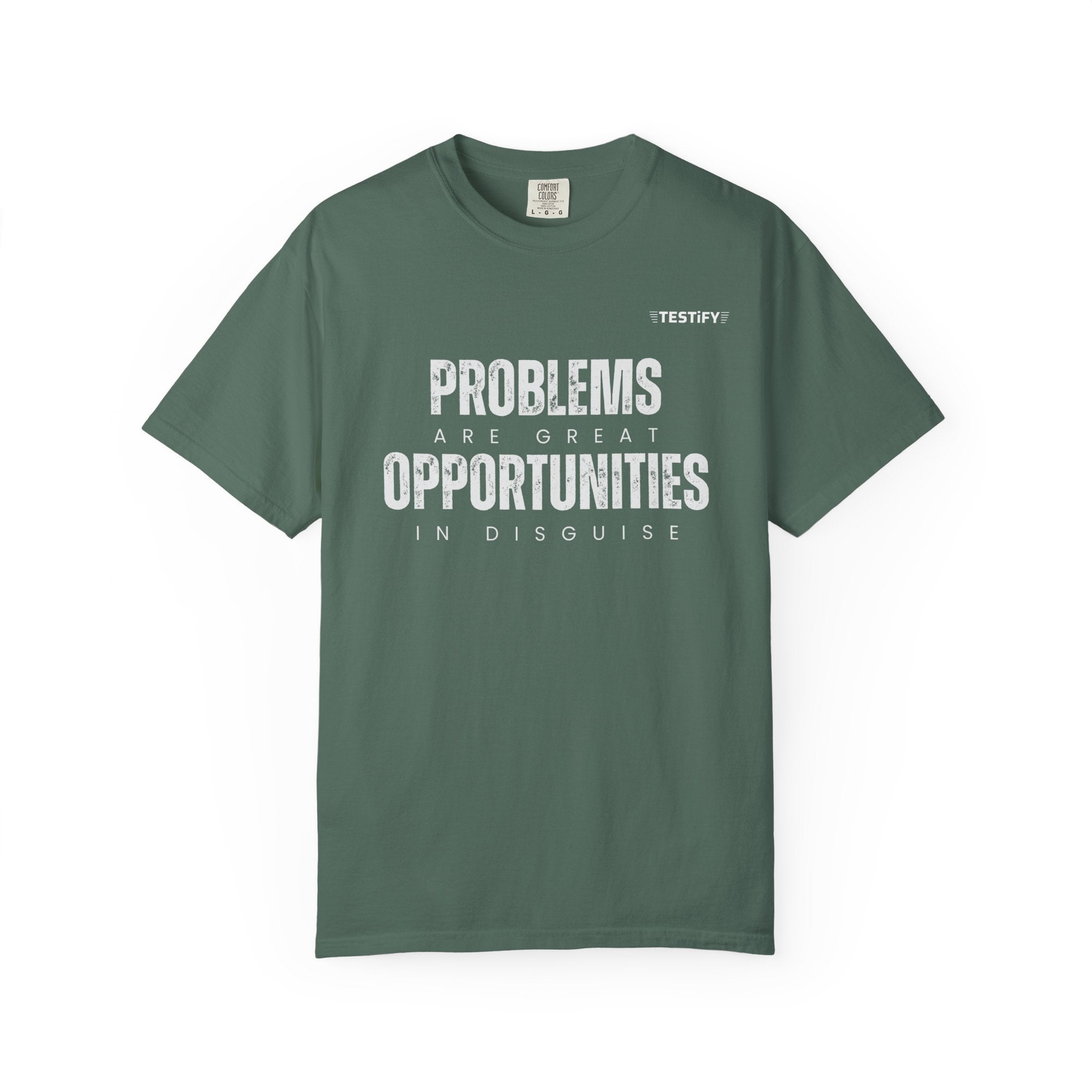 Problems Are Great Opportunities T-Shirt — Inspirational Quote Graphic Tee