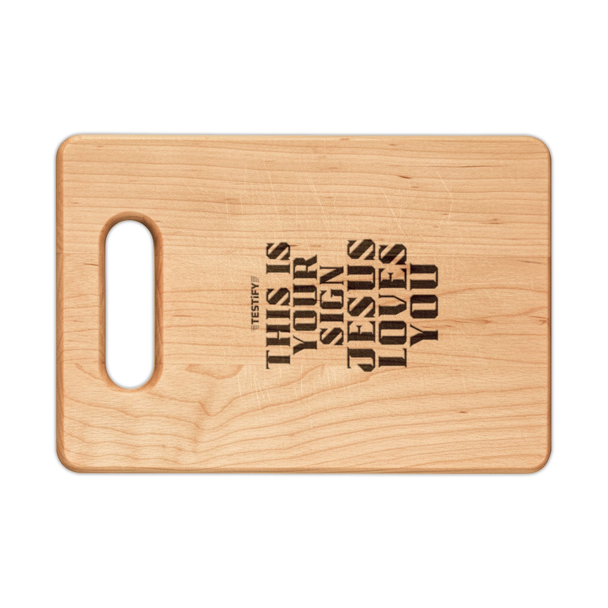Engraved Wooden Cutting Board — "This Is Where I Keep You"