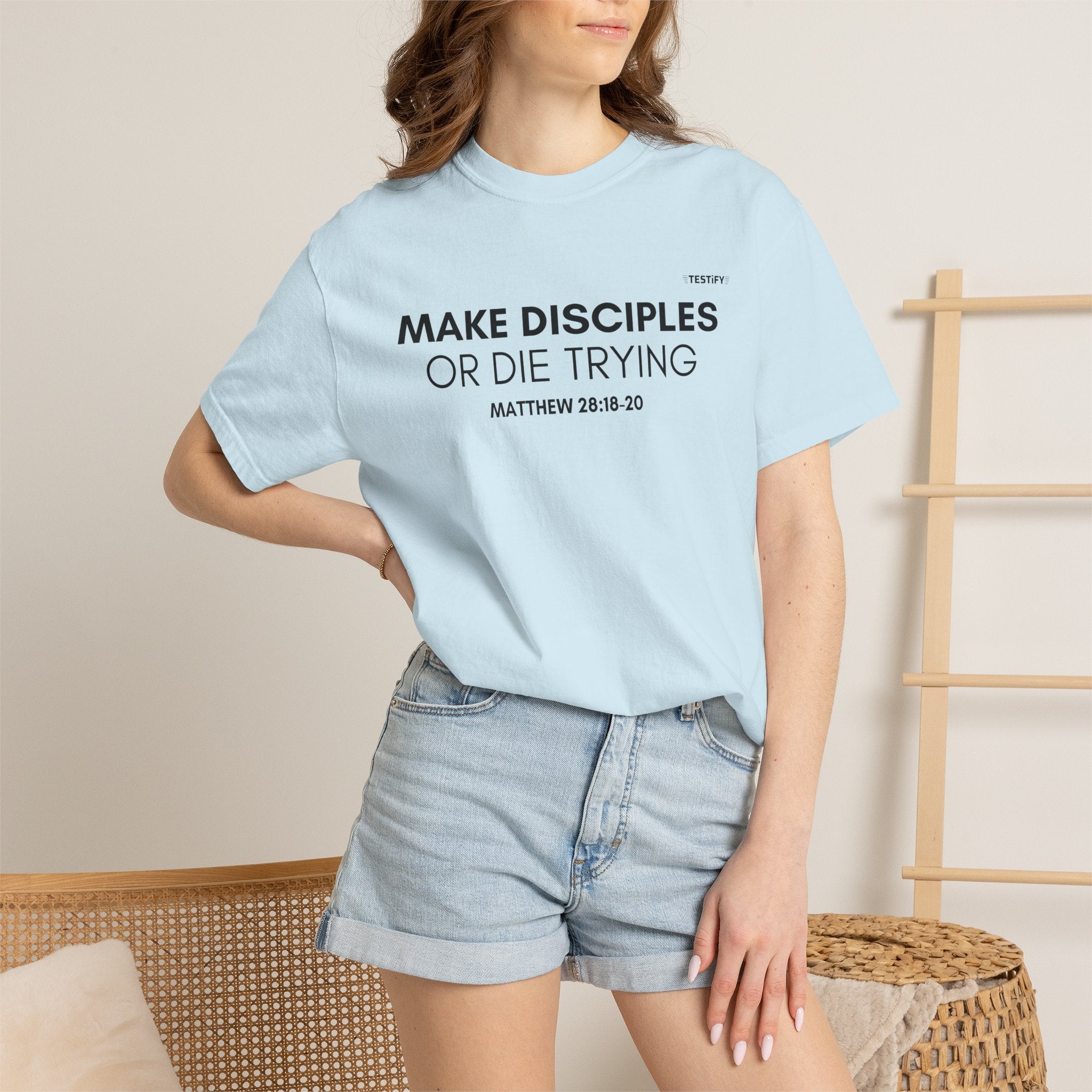 Make Disciples T‑Shirt — "Make Disciples or Die Trying" Christian Faith Tee
