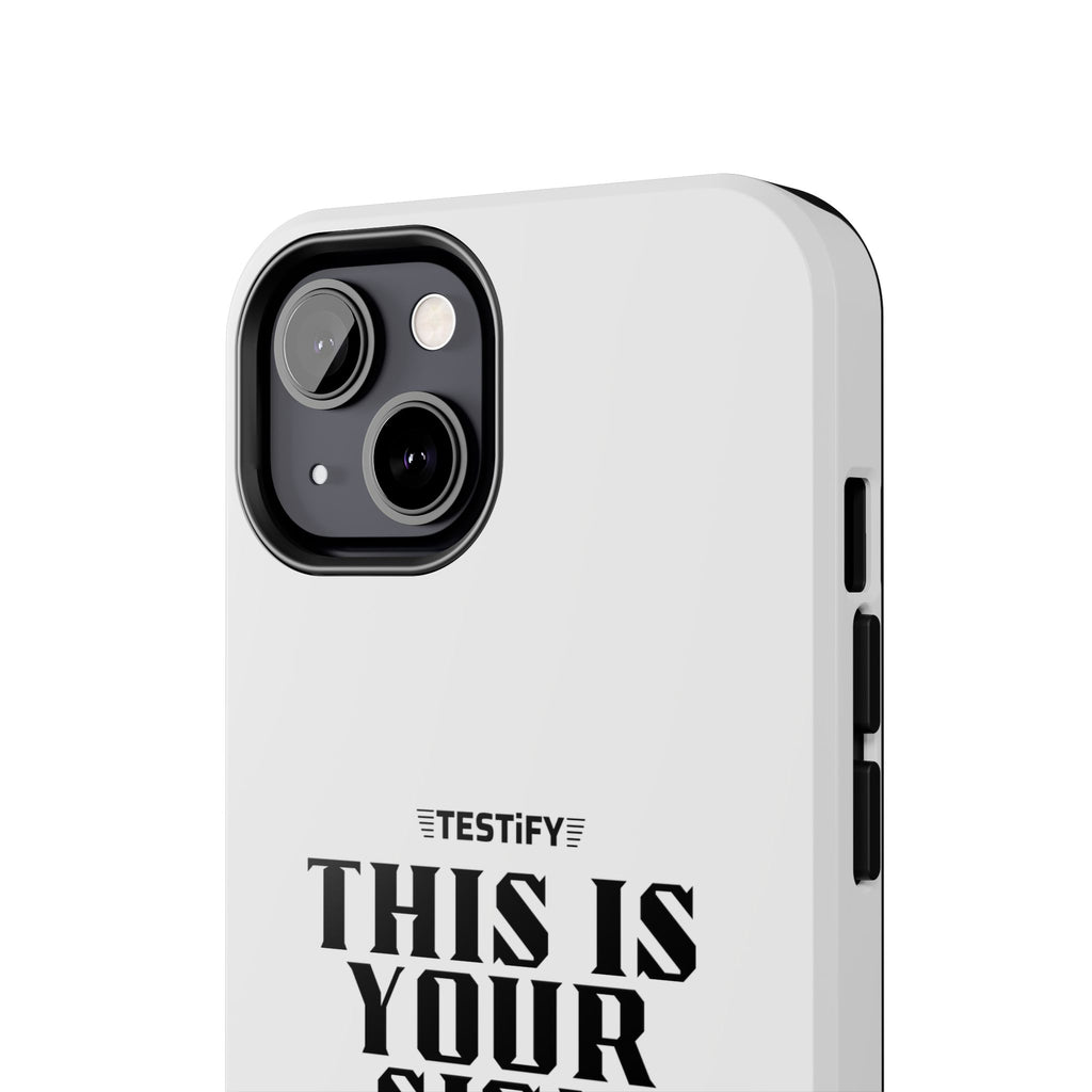 Tough Phone Case — "This Is Your Sign: Jesus Loves You" Christian Faith Phone Cover