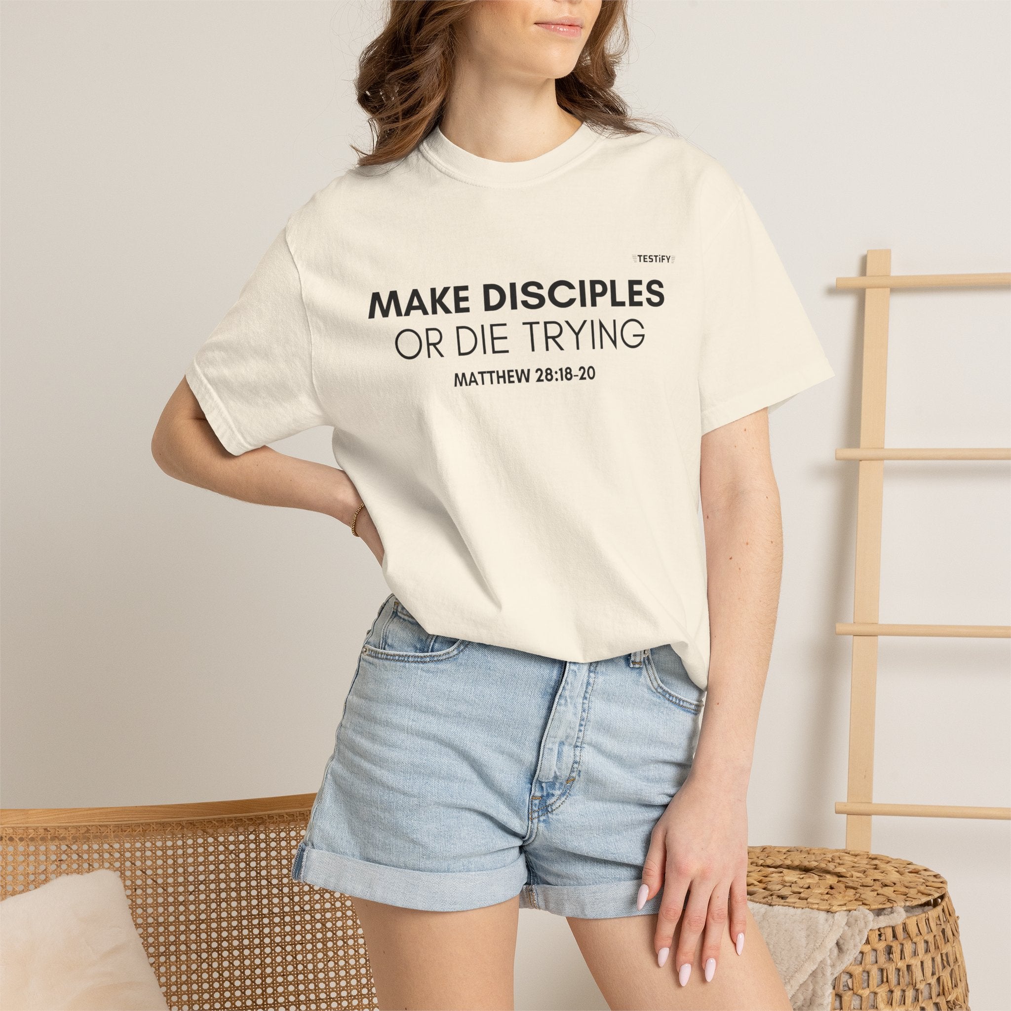 Make Disciples T‑Shirt — "Make Disciples or Die Trying" Christian Faith Tee