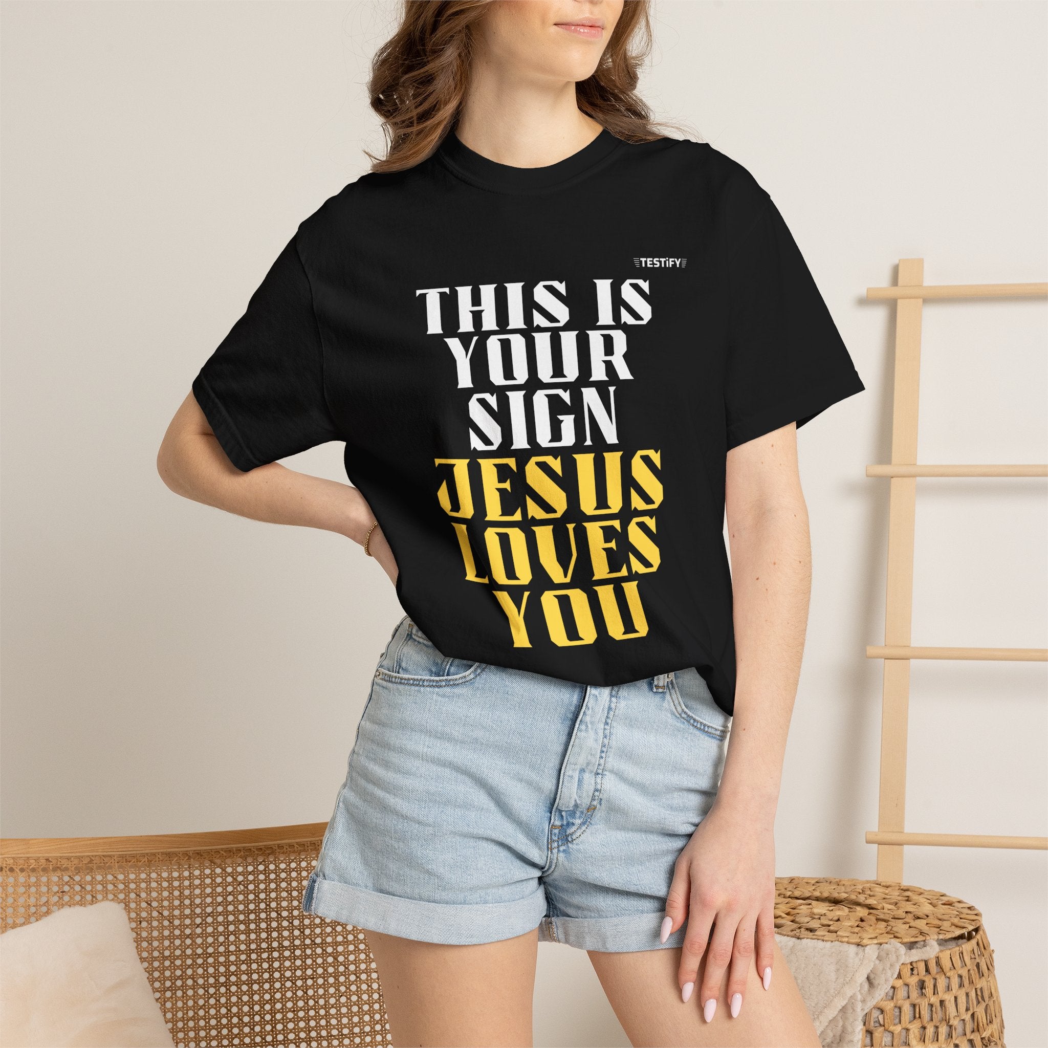 Jesus Loves You Tee — "This Is Your Sign" Christian Message T-Shirt
