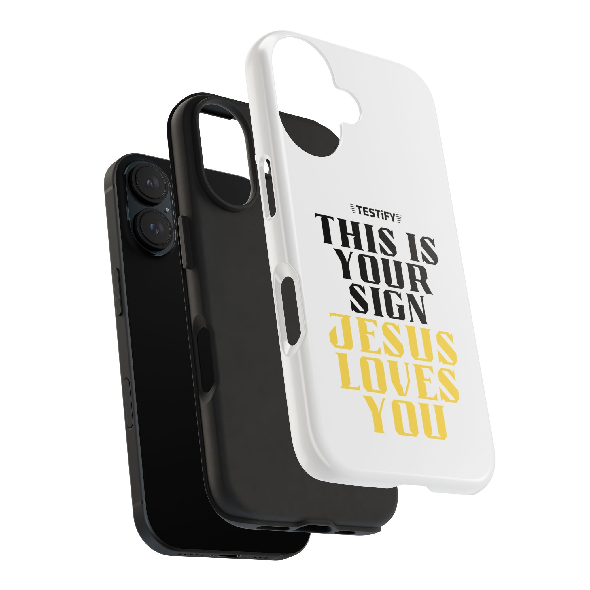 Tough Phone Case — "This Is Your Sign: Jesus Loves You" Christian Faith Phone Cover
