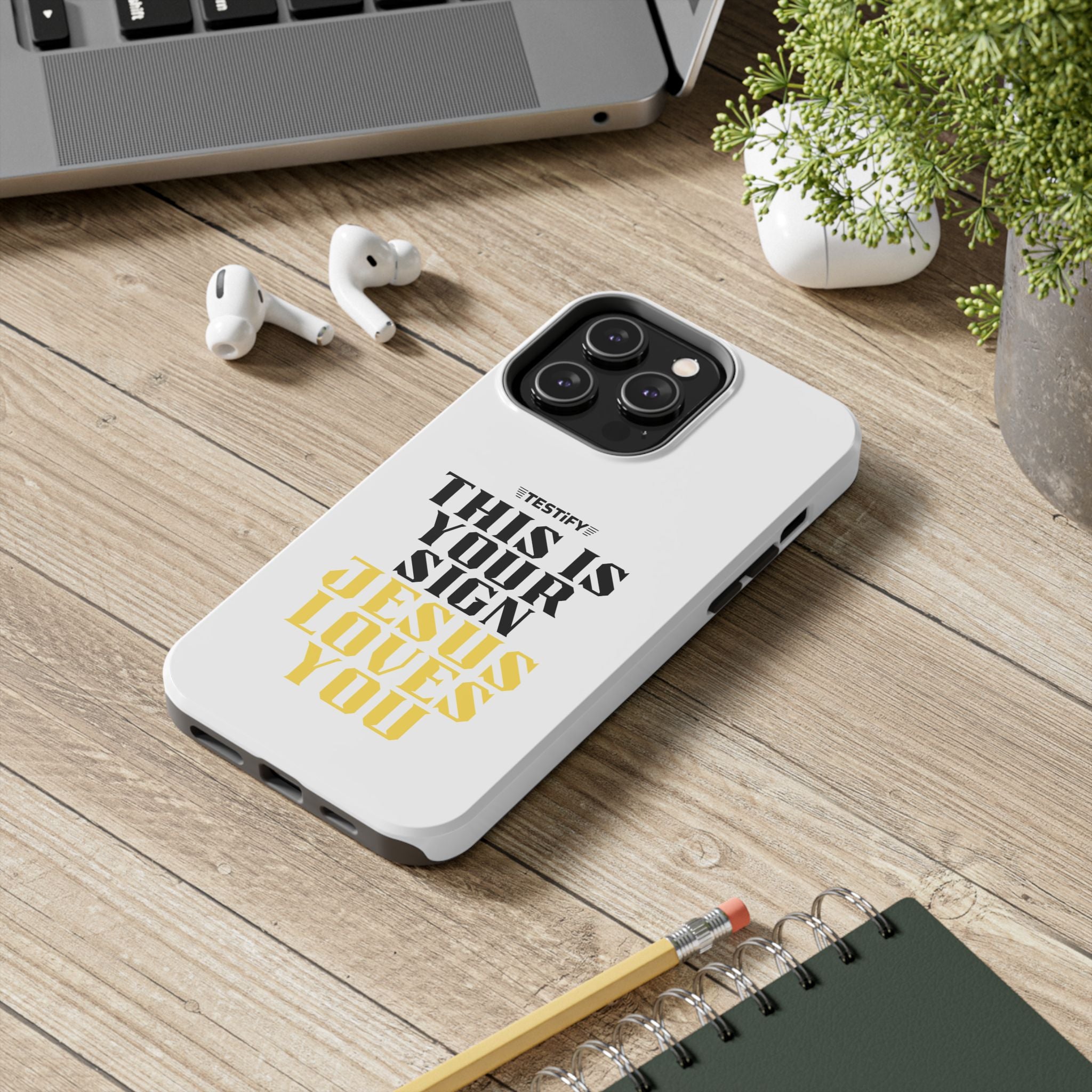 Tough Phone Case — "This Is Your Sign: Jesus Loves You" Christian Faith Phone Cover